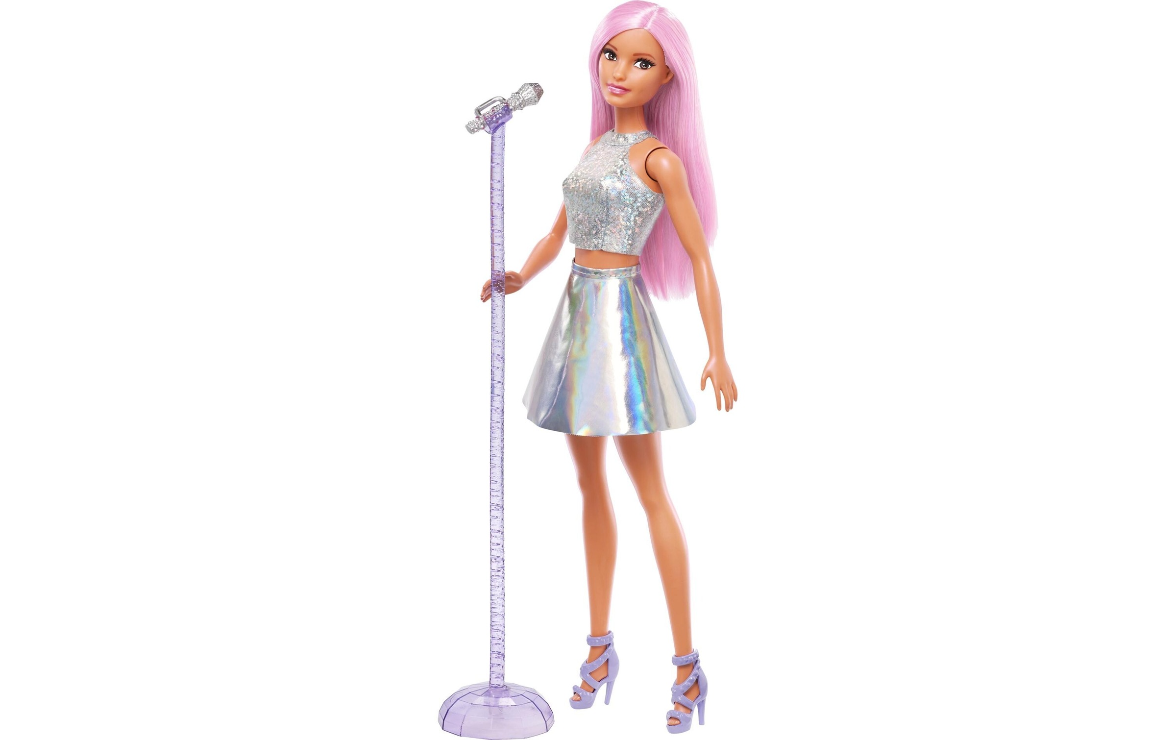 Barbie Poupée à habiller »Sängerin« poupée popstar avec micro et pied de micro