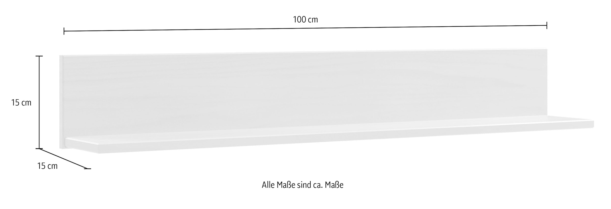 Home affaire Étagère murale »Teramo« Breite 100 cm, 1 Ablageboden