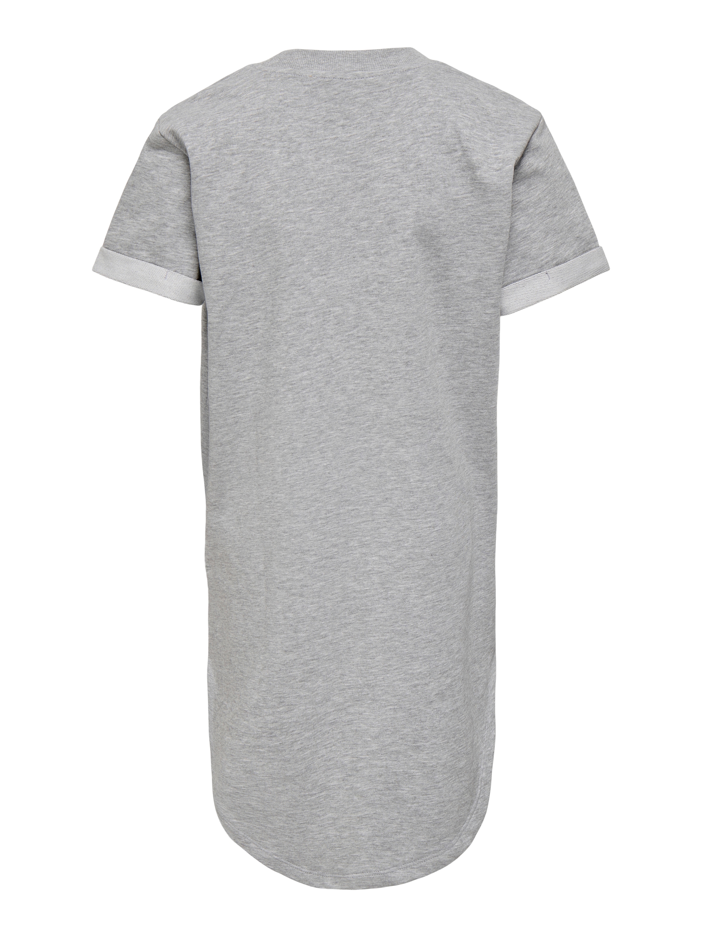 KIDS ONLY Robe en sweat »KOGINE S/S DRESS VD ZA JRS« mit abgerundetem Saum, hinten etwas länger geschnitten