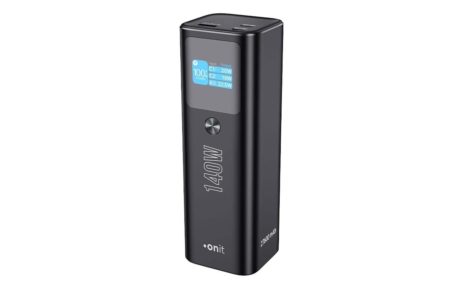 onit Powerbank »Pro Block 27600 mAh PD« 27.600 mAh Leistungsstarke Powerbank in kompaktem Design mit drei Ladeanschlüssen