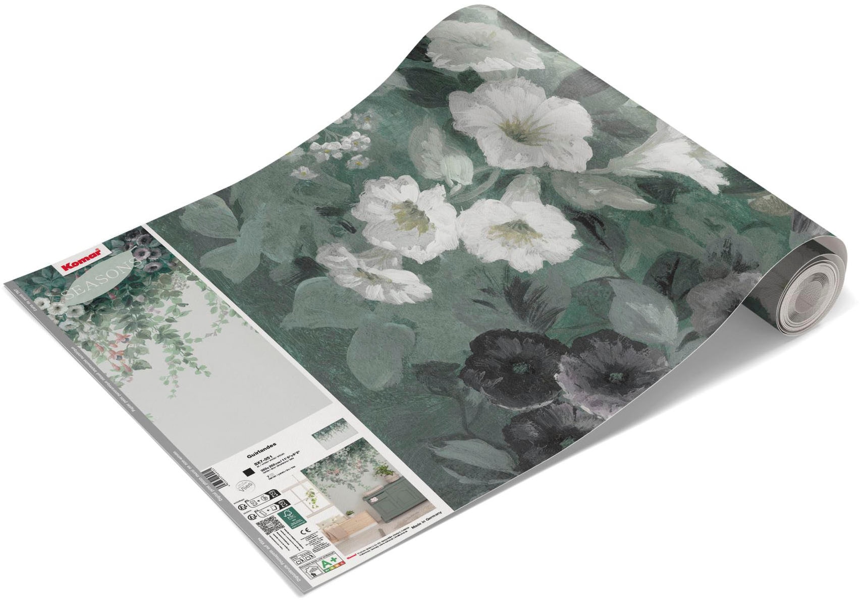 Komar Fototapete »Vlies Fototapete - Guirlandes - Grösse 350 x 250 cm« Motiv | bedruckt glatt