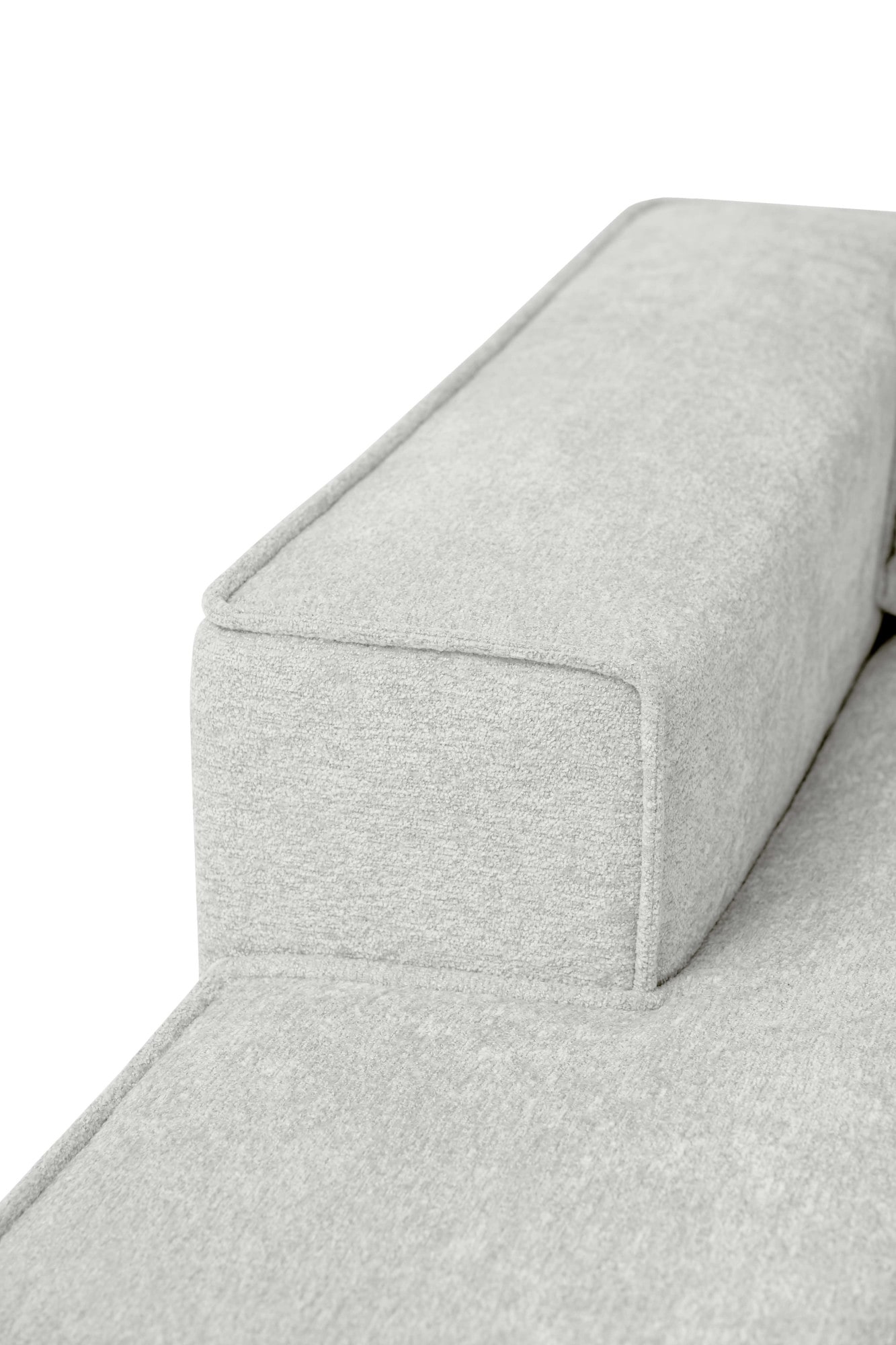 GOODproduct Canapé d'angle »OLAND Struktur L-Form, B: 280 cm, Skandi-Design« forme en L, 280 cm, suspension à ressorts ondulés, design scandinave, pieds en métal