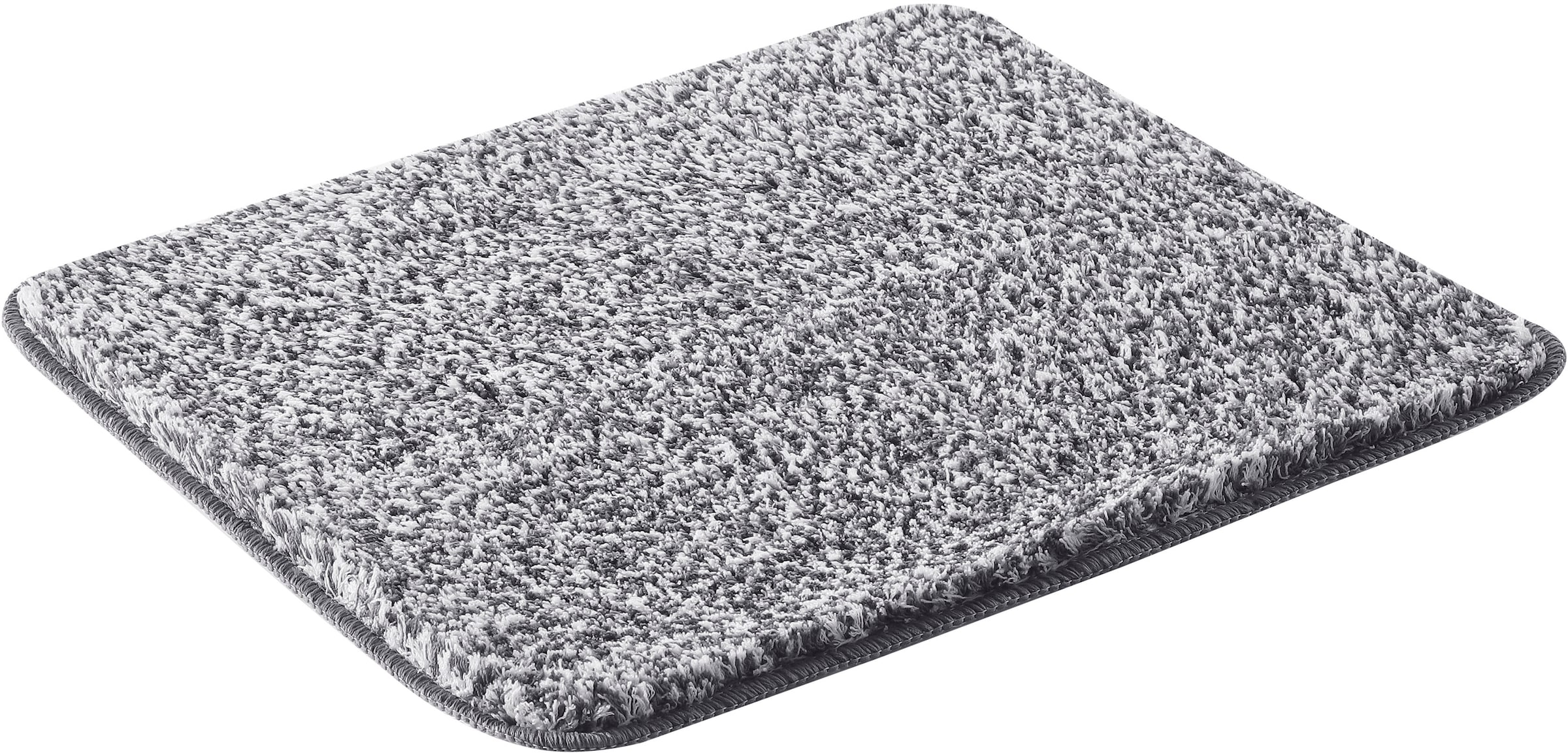 my home Tapis de bain »Vanessa meliert, Badvorleger, Badezimmer Teppich, Duschvorleger« Höhe 20 mm Badteppich, weiche Haptik, unifarben