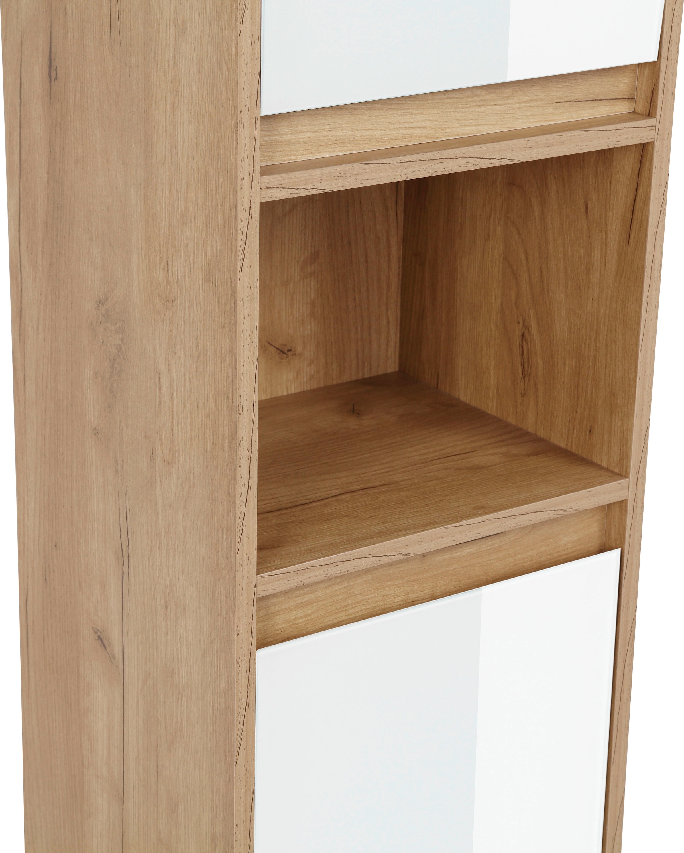 welltime Hochschrank »Torun Badezimmerschrank« Badschrank Schrank Breite 35 cm  mit Glasfronten