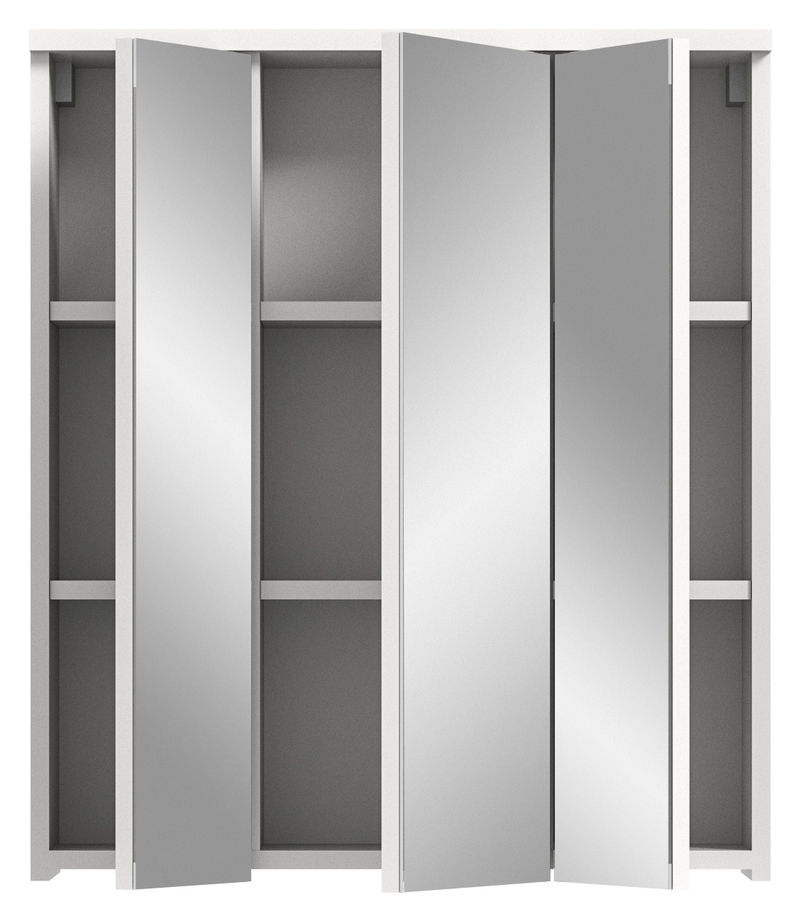 INOSIGN Spiegelschrank »CAPRI, Breite 63 cm, 3 Spiegeltüren mit Soft-Close-Funktion, 9 Fächer« Badschrank, Schrank, Hängeschrank, Spiegel