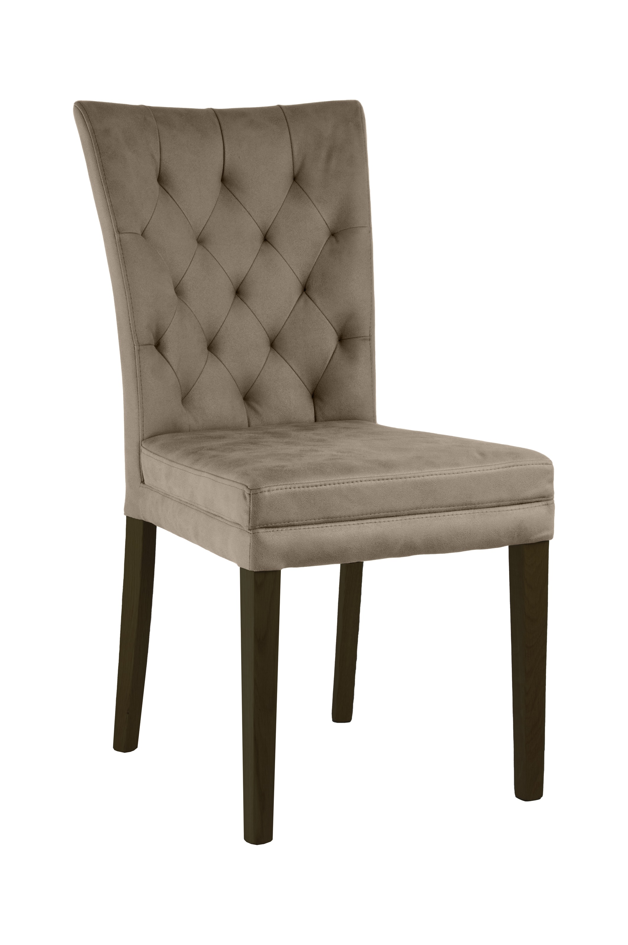 Home affaire Chaise à 4 pieds »Colorado« (Set) 2 cuisbequeme Polsterung, Gestell Massivholz wenge oder eiche natur