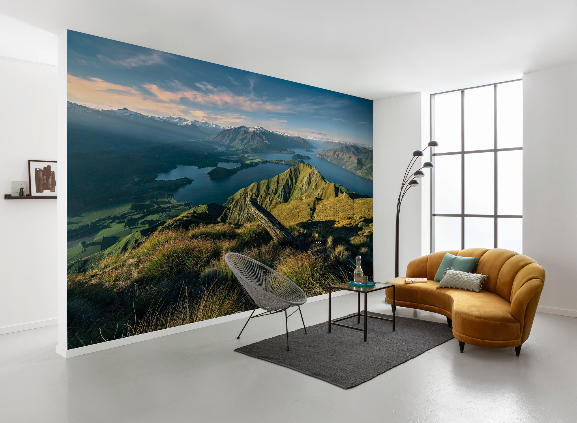 Komar Papier peint intissé »Digitaldruck Vlies -  Green Ridges - Grösse 450 x 280 cm« imprimé Wohnzimmer, Schlafzimmer