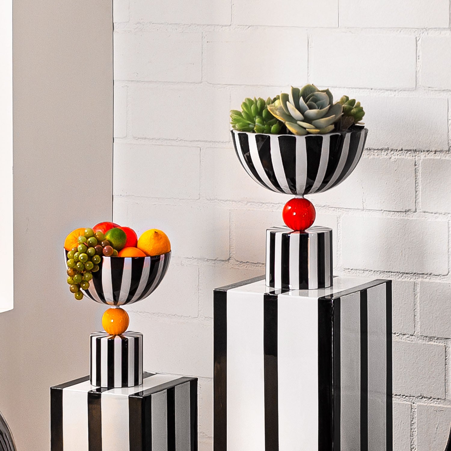 GILDE Schale »Deko-Schale Stripes red-ball« 1 aus Eisen