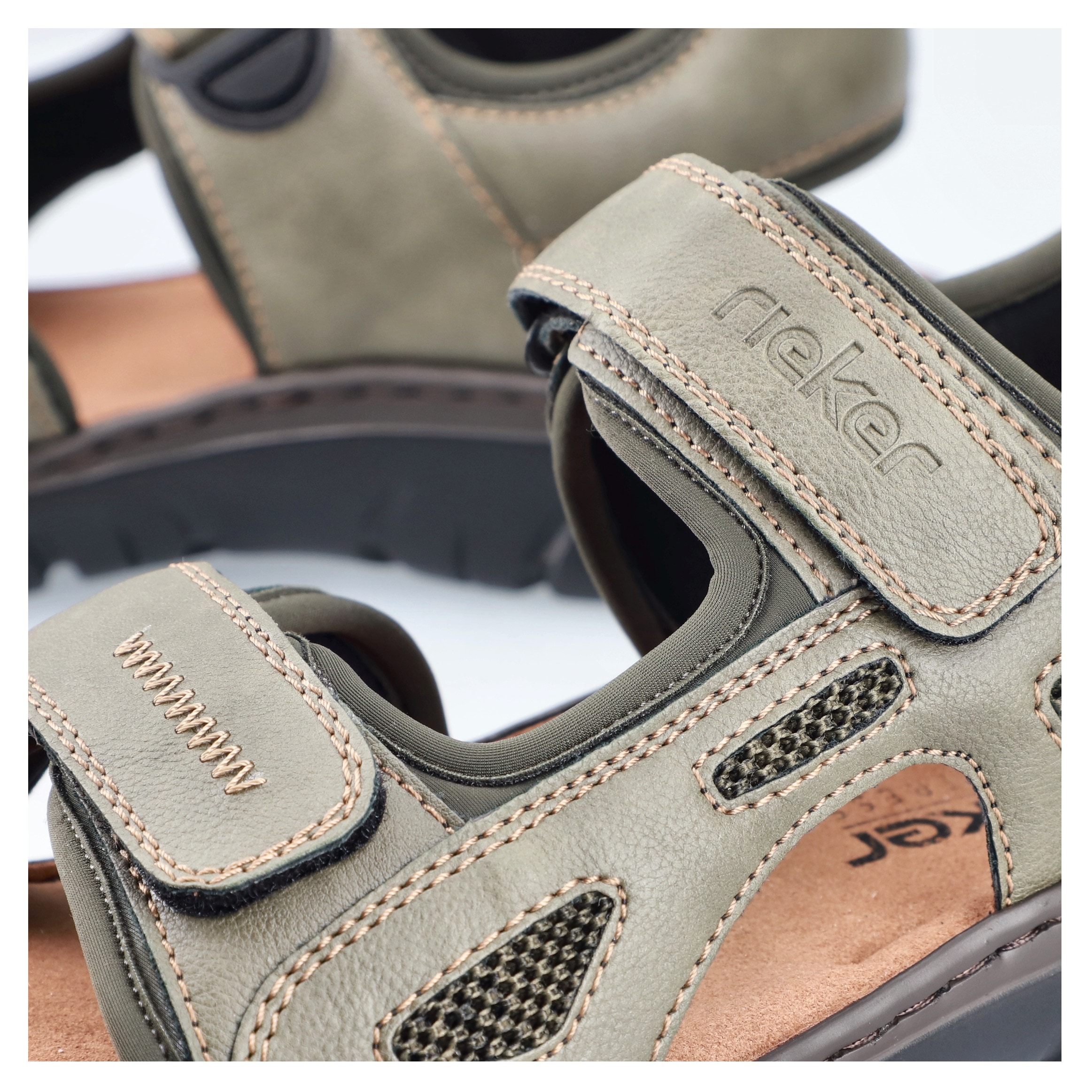 Rieker Sandale  Sommerschuh, Klettschuh, Outdoorsandale, in Trekking-Optik