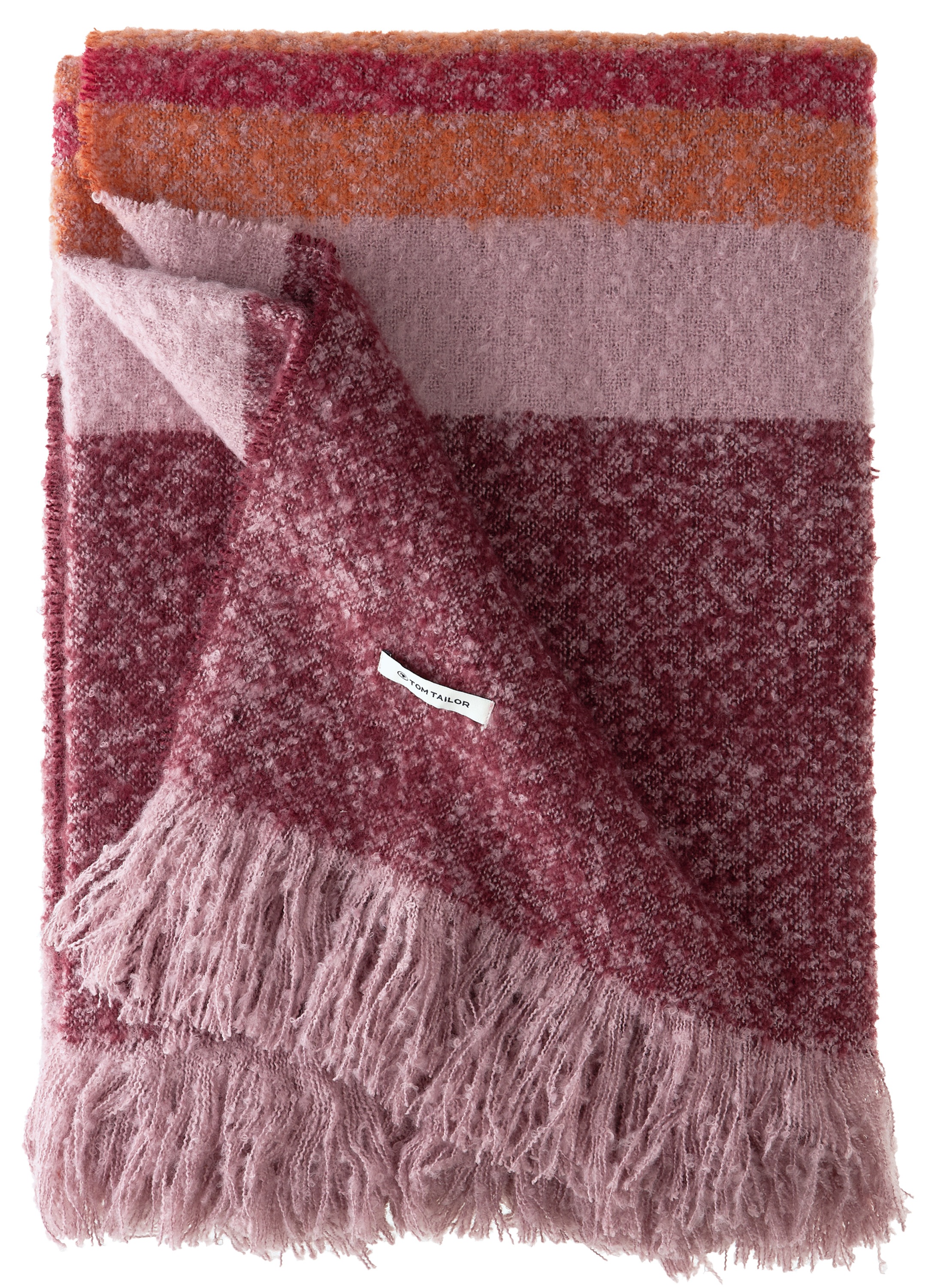 TOM TAILOR HOME Couverture d'intérieur »Bouclé Stripe« aus Bouclégarnen