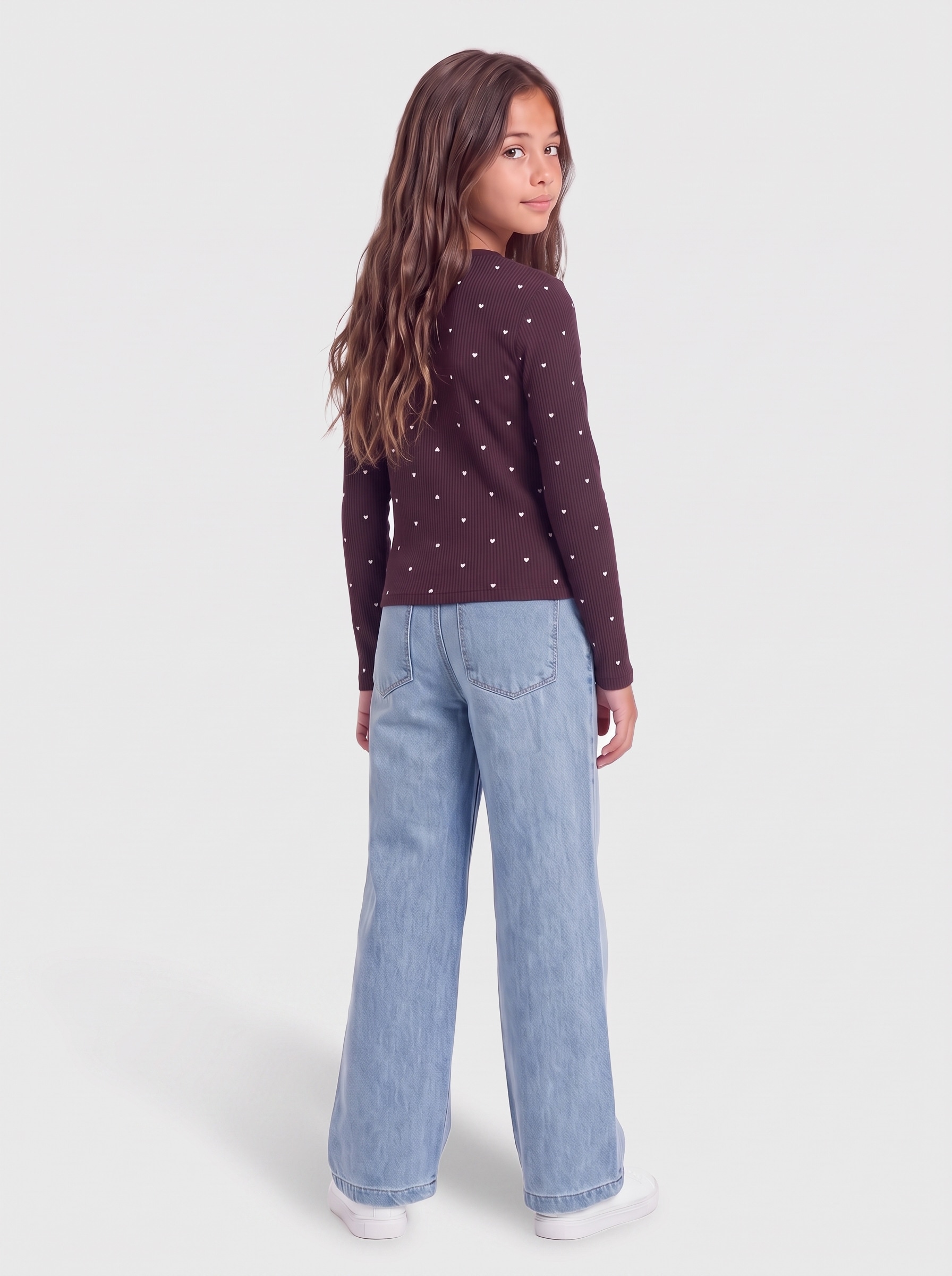 KIDS ONLY T-shirt à manches longues »KOGBELLA LIFE AOP L/S TOP JRS NOOS« mélange de coton, ajusté