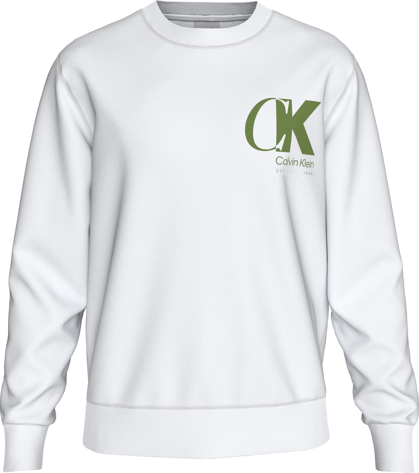 Calvin Klein Jeans Sweat-shirt »LS EU 350TERRY CK OVERLAP GRAPHI«, Col rond, coupe régulière

