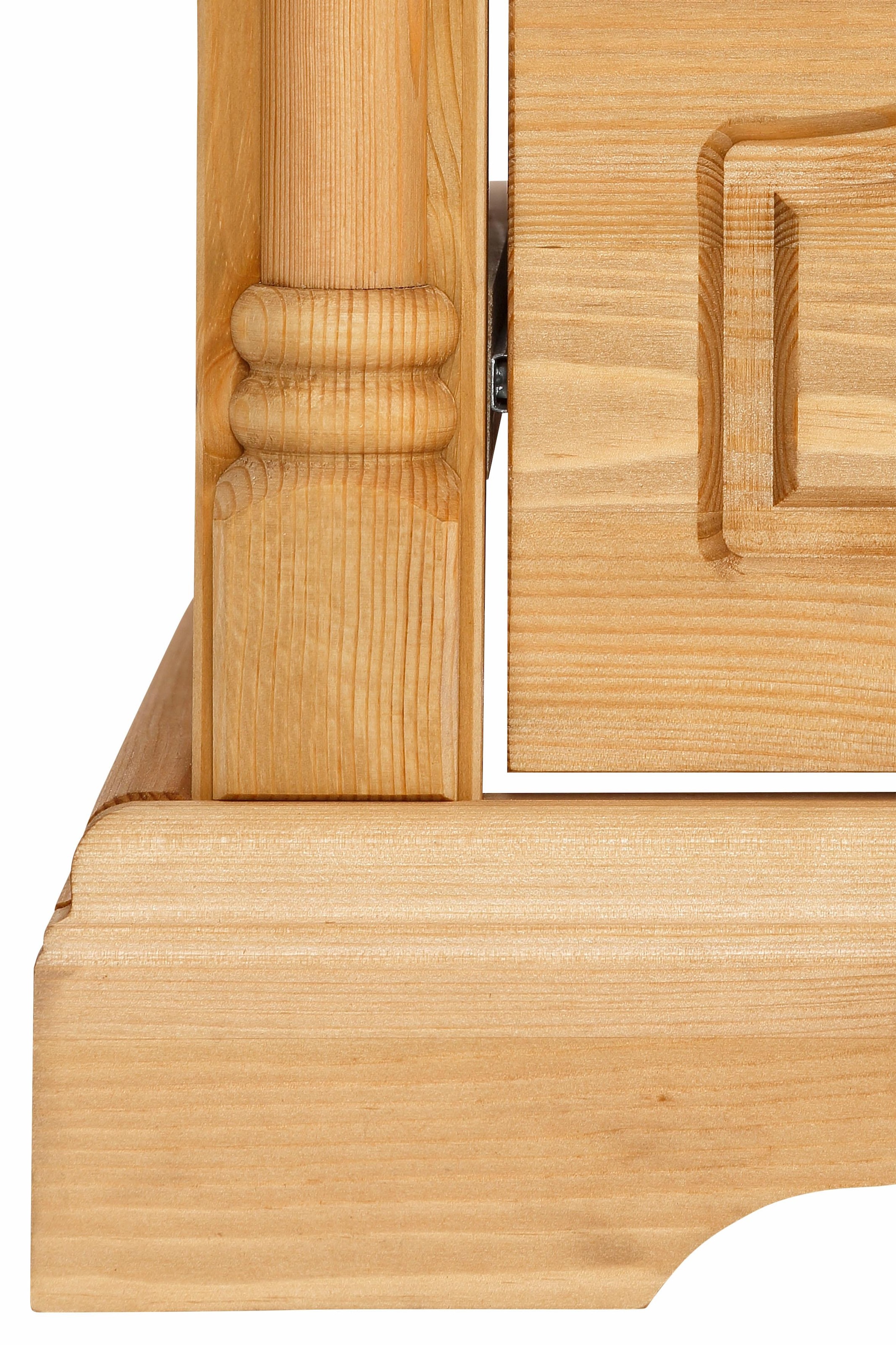 GOODproduct Nachtkonsole »Graz« aus massiver Kiefer, mit aufwendigen Details, Breite: 55 cm