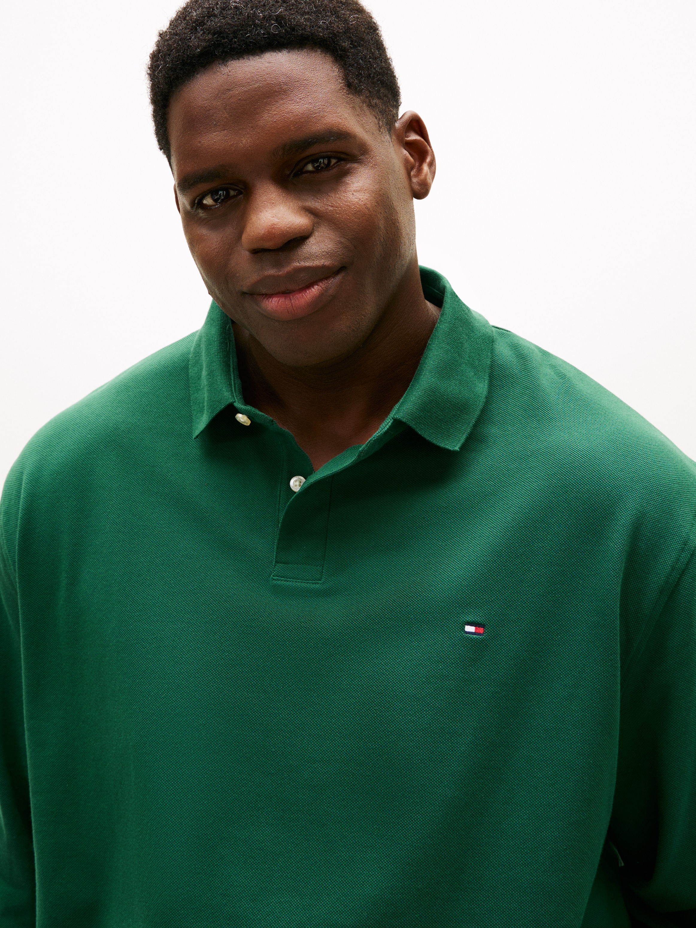 Tommy Hilfiger Big & Tall Langarm-Poloshirt »BT-1985 REGULAR LS POLO-B« in Grossen Grössen