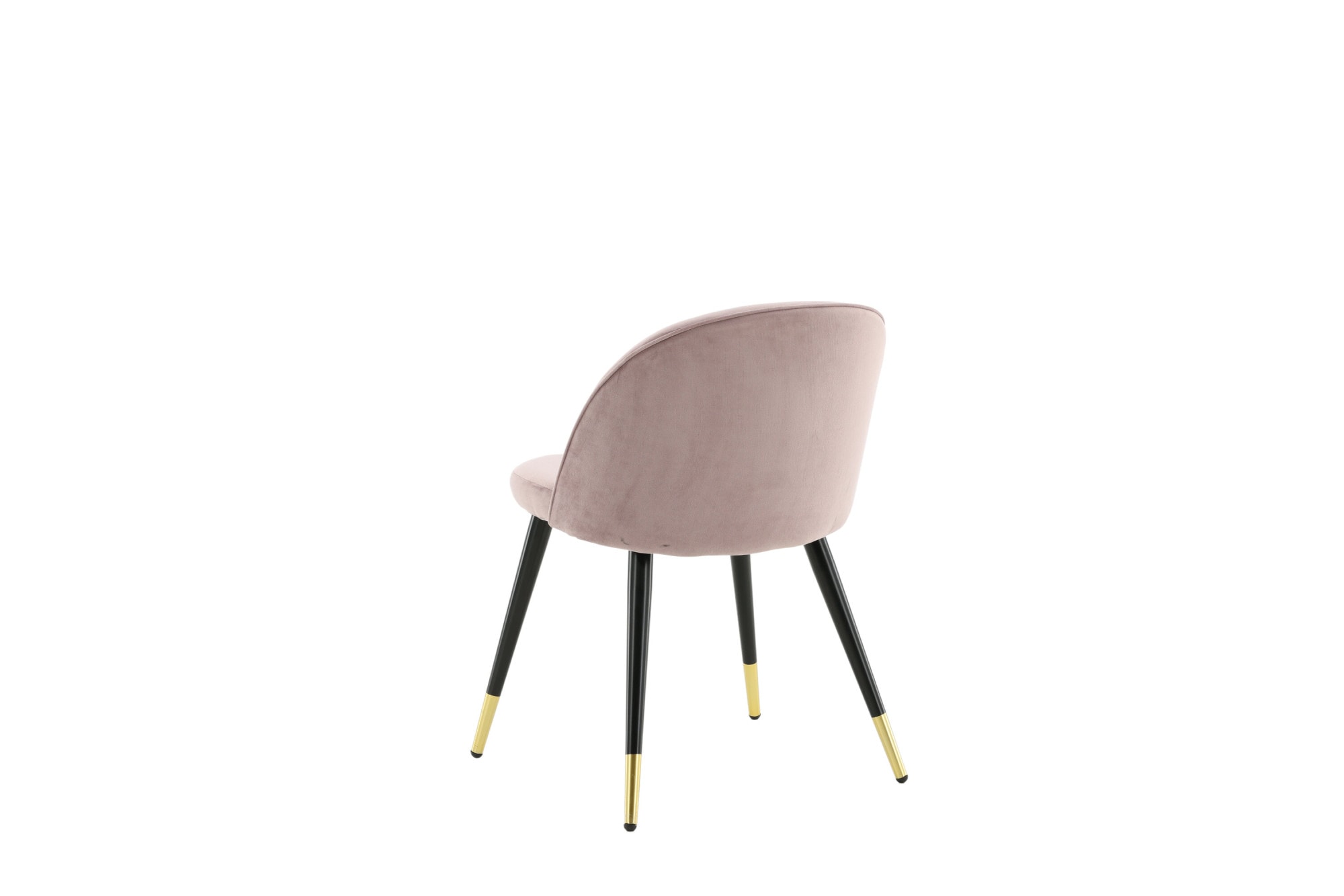 Venture Home Chaise de salle à manger »Velvet, 2er-Set Esszimmerstühle in Hellgrau-Samt, Messing-Beine« () 2 cuischaise rembourrée, revêtement doux, pieds en métal, arrondi