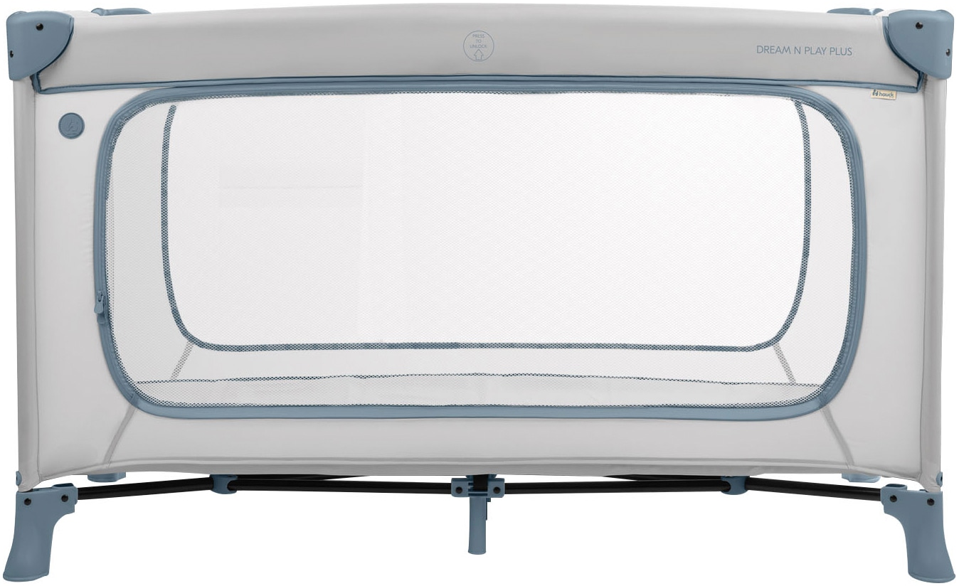 Hauck Baby-Reisebett »Dream N Play Plus, Dusty Blue« Vorderausstieg