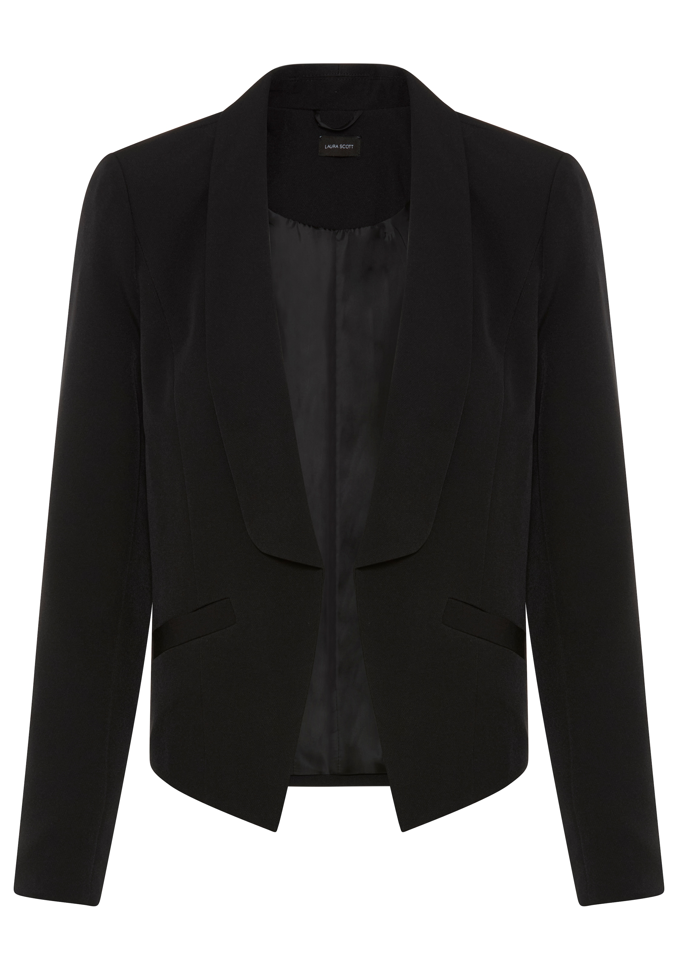 Laura Scott Kurzblazer mit Schalkragen, kurze Schnittform, aus Polyester und Elasthan