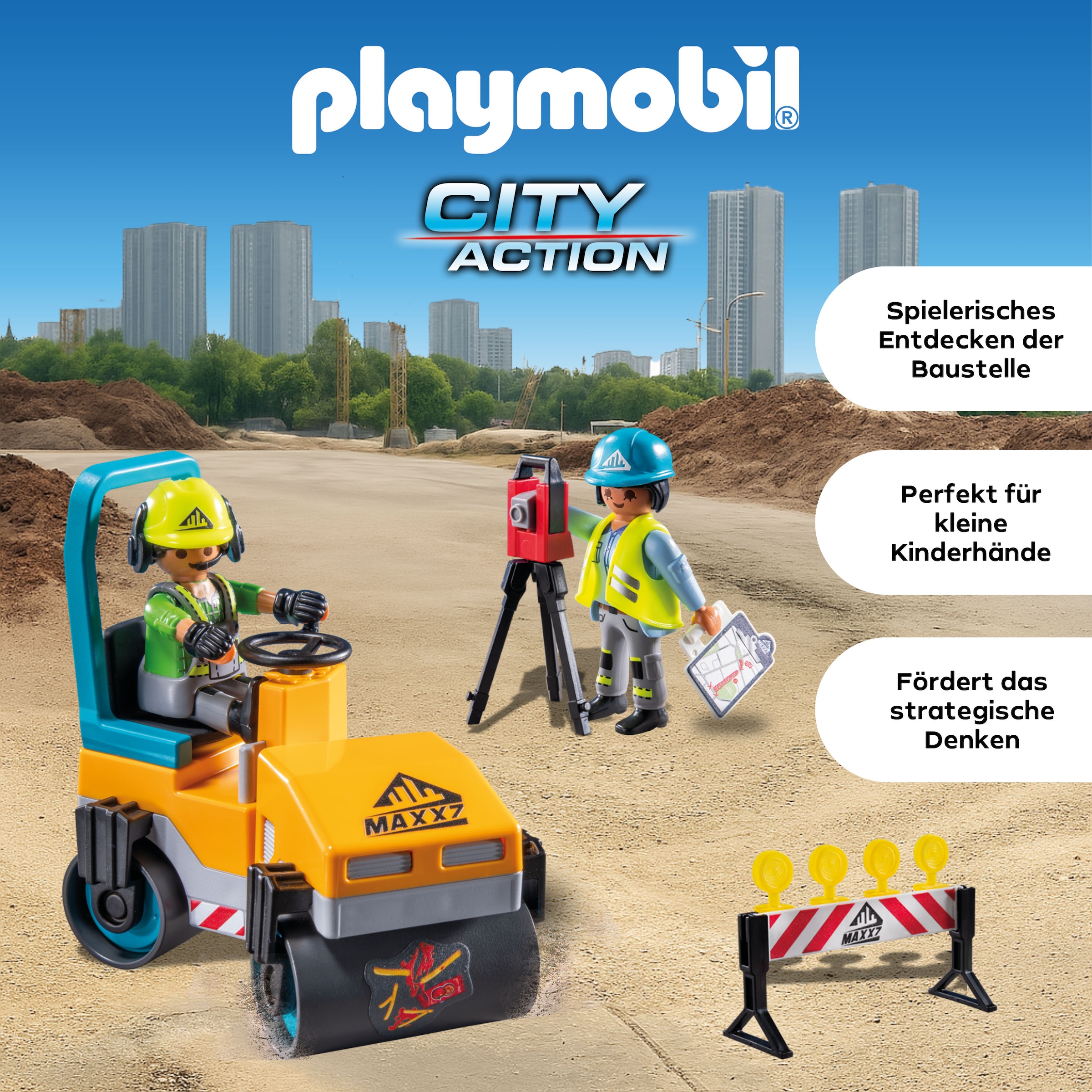 Playmobil® Jeu de construction »Strassenbaustelle (71751), Playmobil Action Heroes«