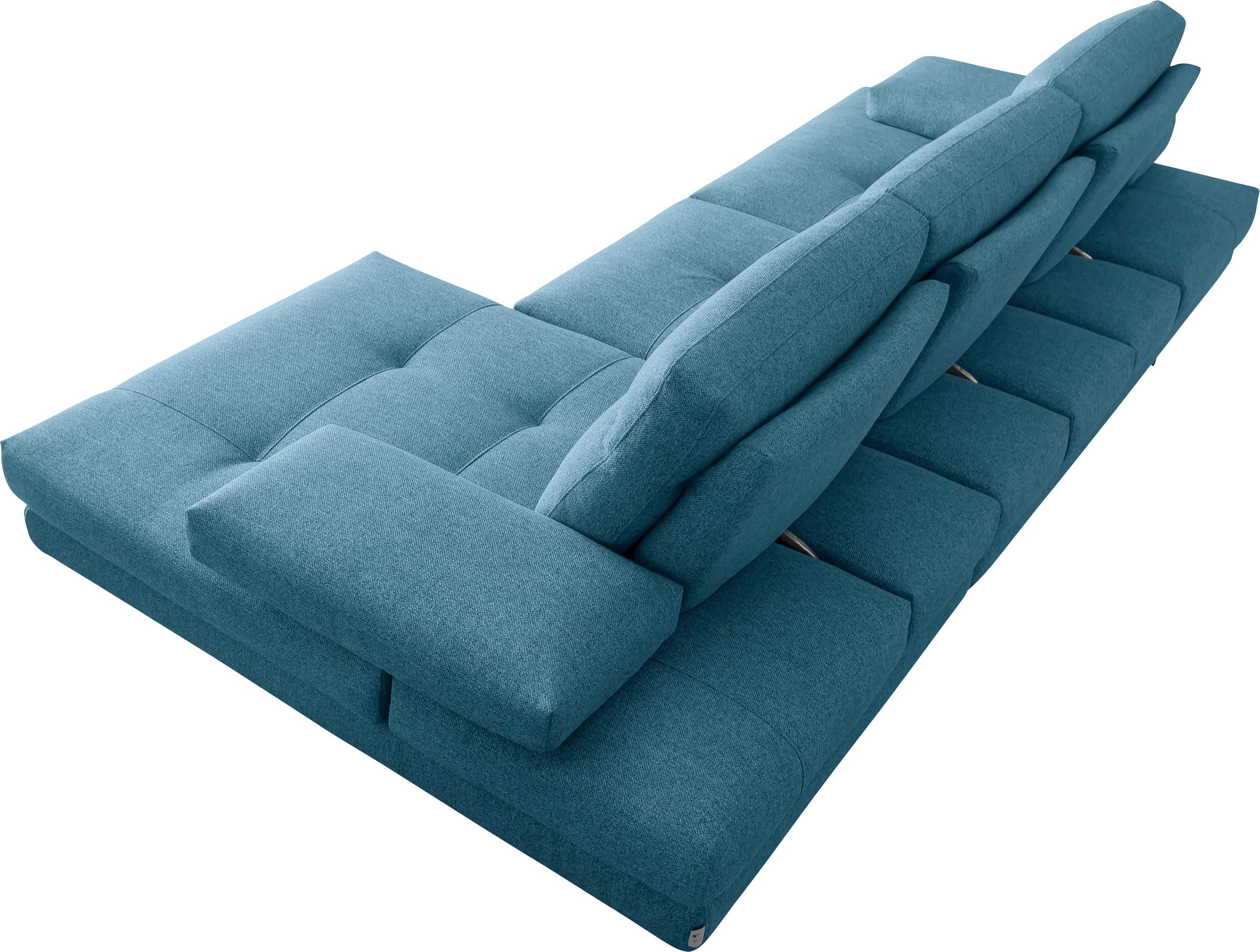 CALIA ITALIA Ecksofa »Toby Wing, Komfortsofa der Extraklasse, bequem, L-Form« inklusive Sitztiefenverstellung, Füsse in schwarz matt