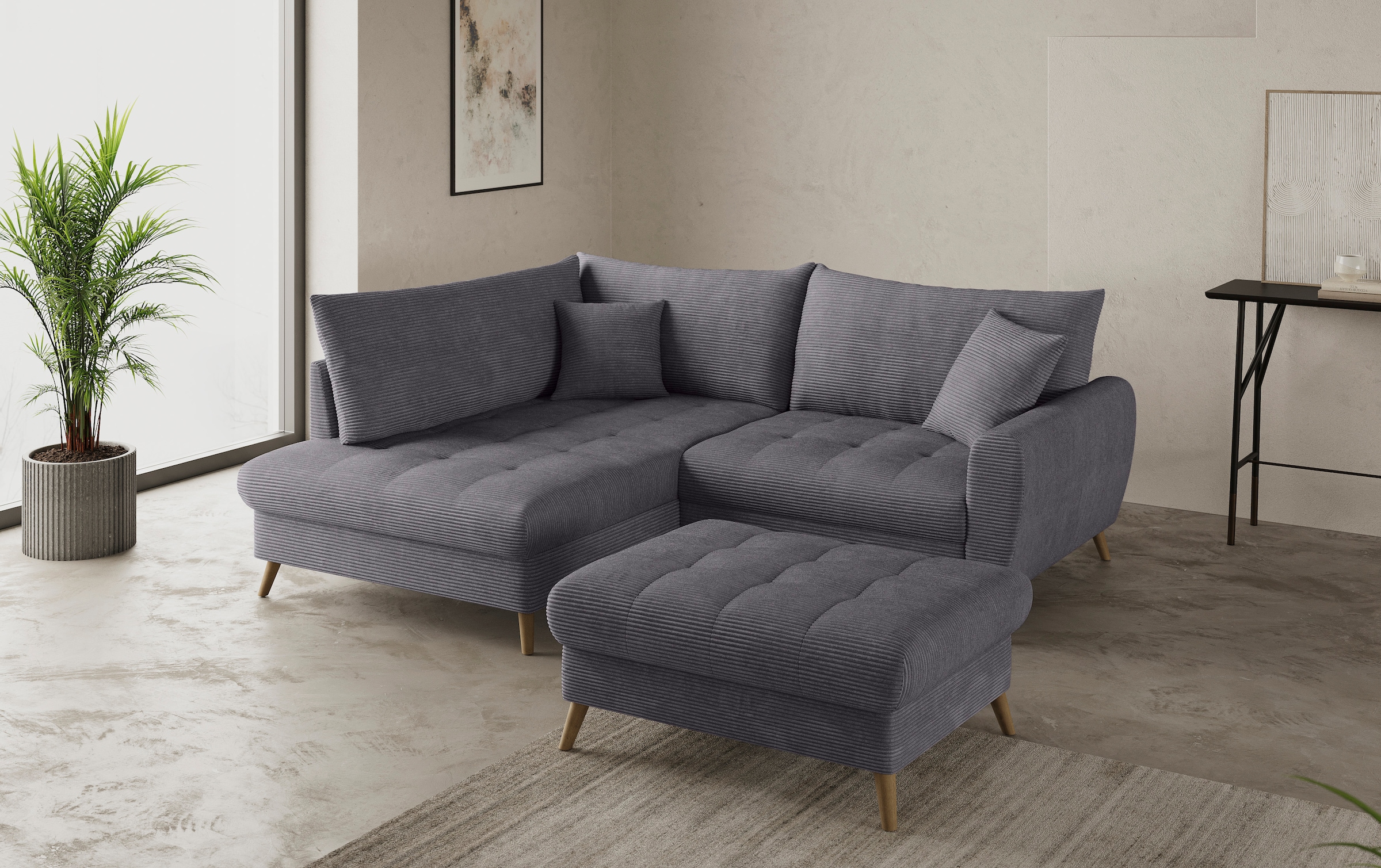 Mr. Couch Hockerbank »Blackburn II« Passend zu der Garnitur, wahlweise mit Kaltschaum