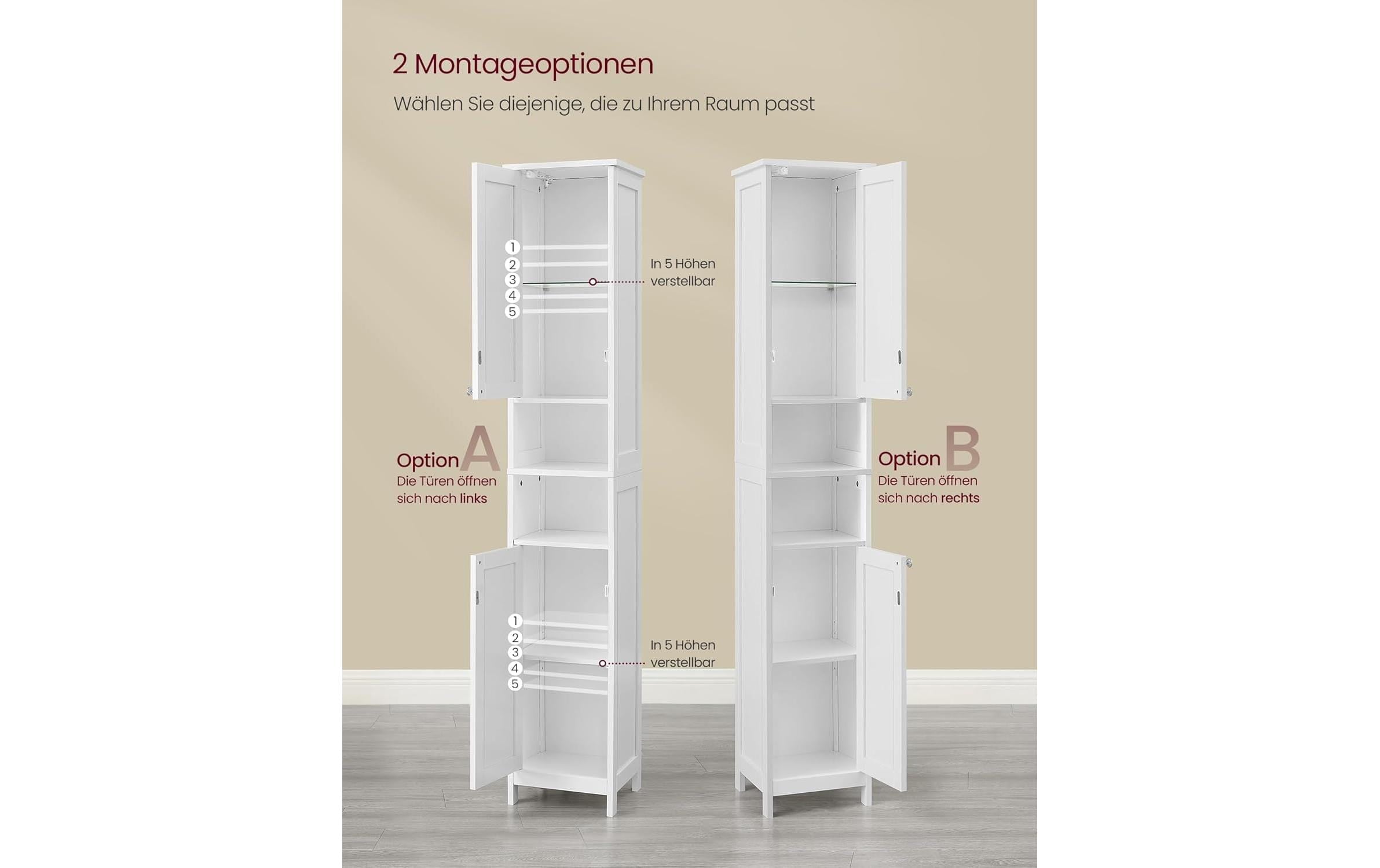 VASAGLE Étagère de salle de bain »30 x 170 cm«