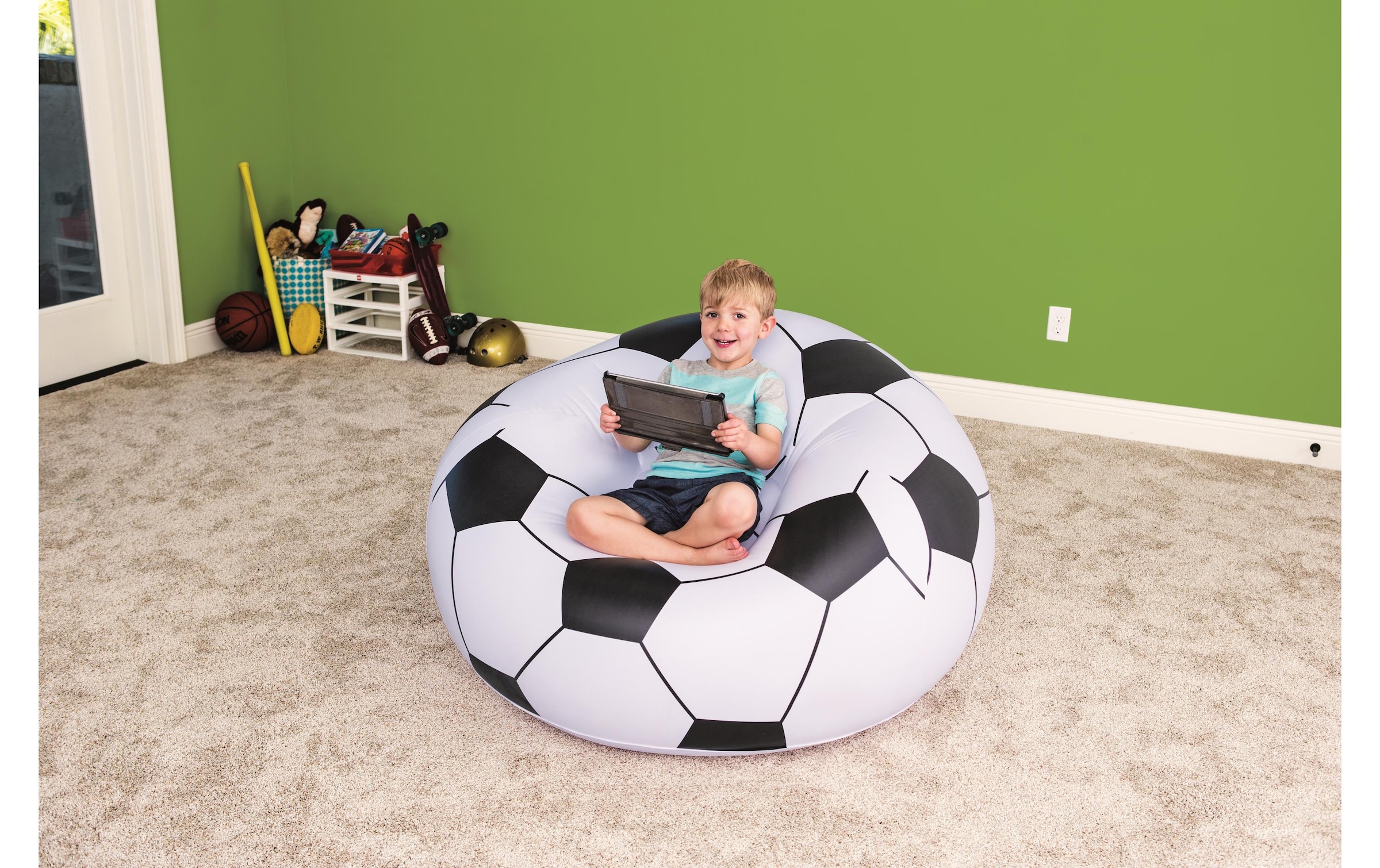 Bestway Fauteuil gonflable »Up, In und Over Fussball, 114 x 112 cm«