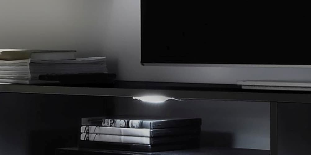 trendteam LED Unterbauleuchte LED-Board 2 Stk. Kaltweiss LED Unterbauspots mit kalt-weissem Licht - Mit Fussschalter