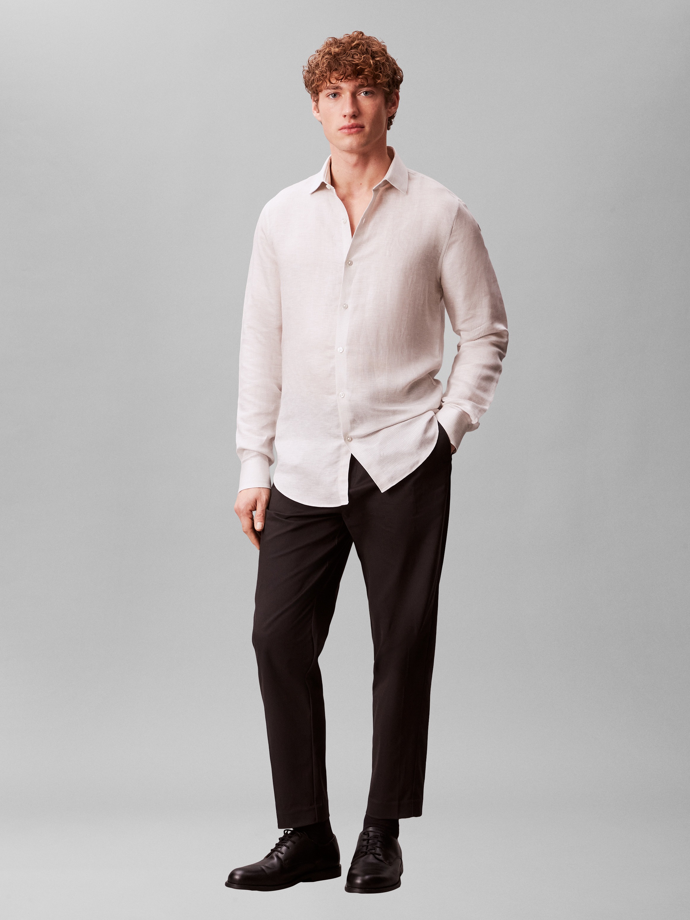 Calvin Klein Businesshemd »SLIM ESSENTIALS POPLIN STR SLD« Hemdkragen, slim fit