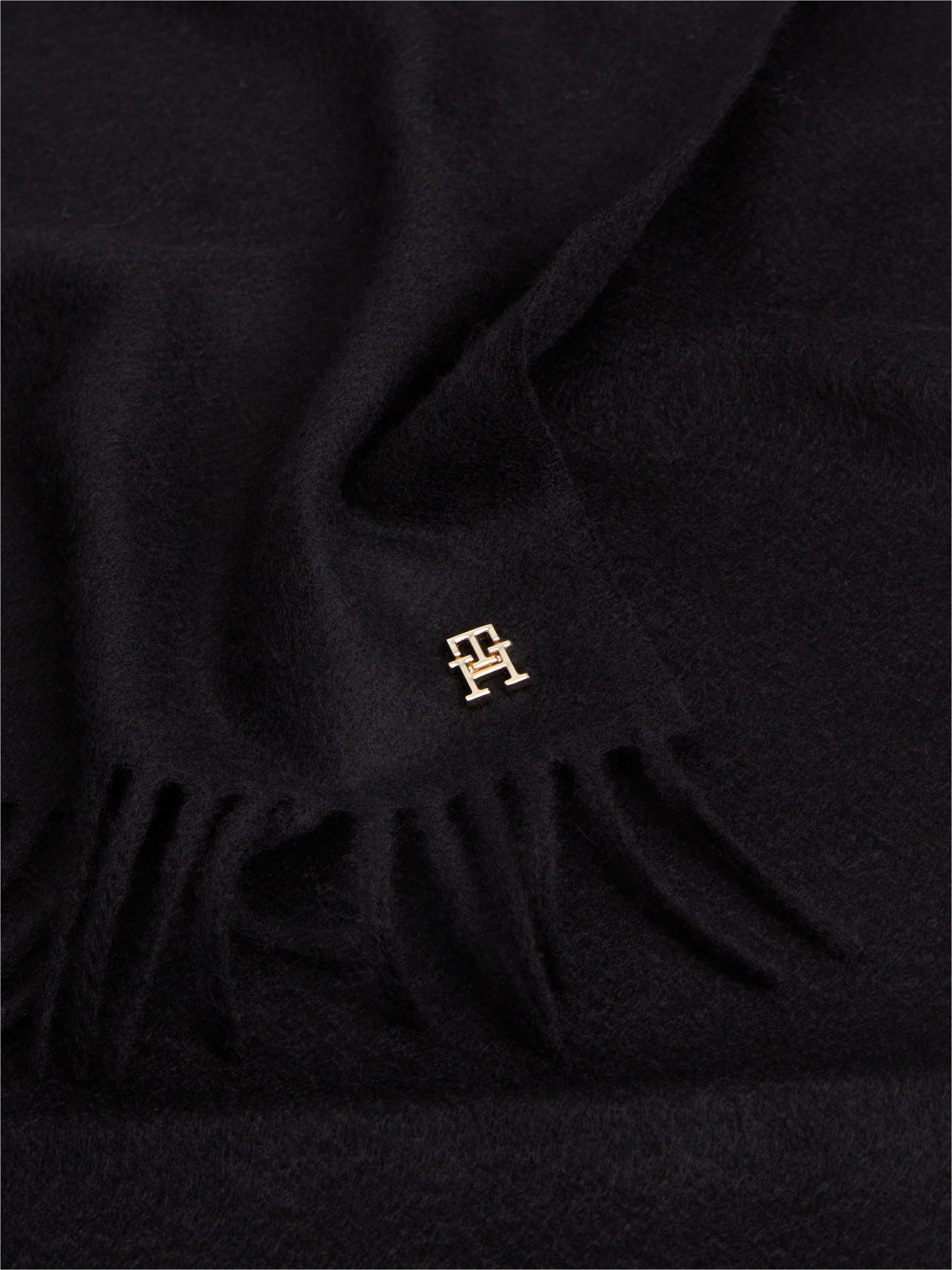 Tommy Hilfiger Boucle »CASHMERE WOVEN SCARF« coupe régulière avec franges