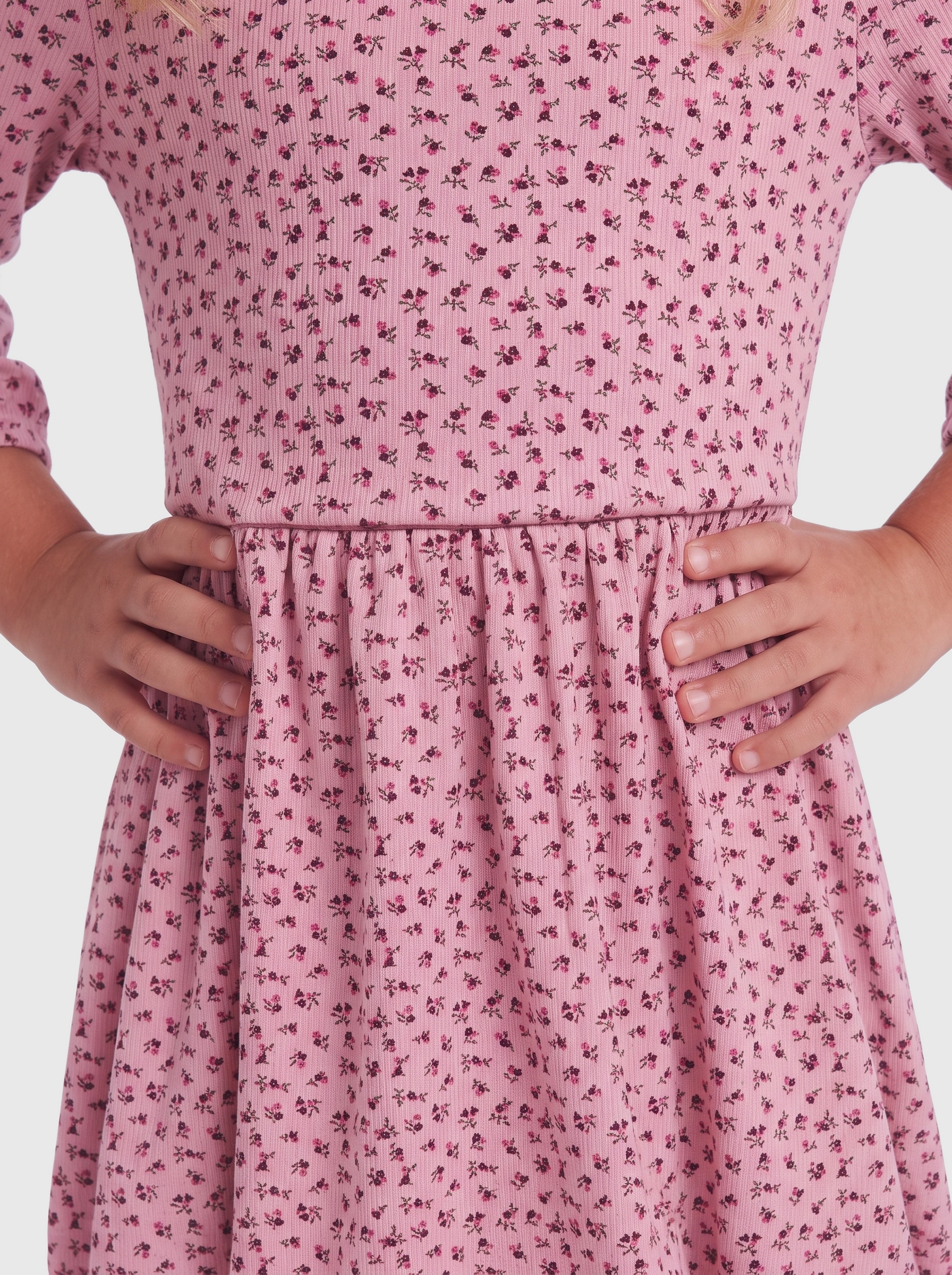 KIDS ONLY Minikleid »KMGTRINNY LIFE AOP LS BAL DRESS JRS NOOS« Baumwollmischung, regular fit