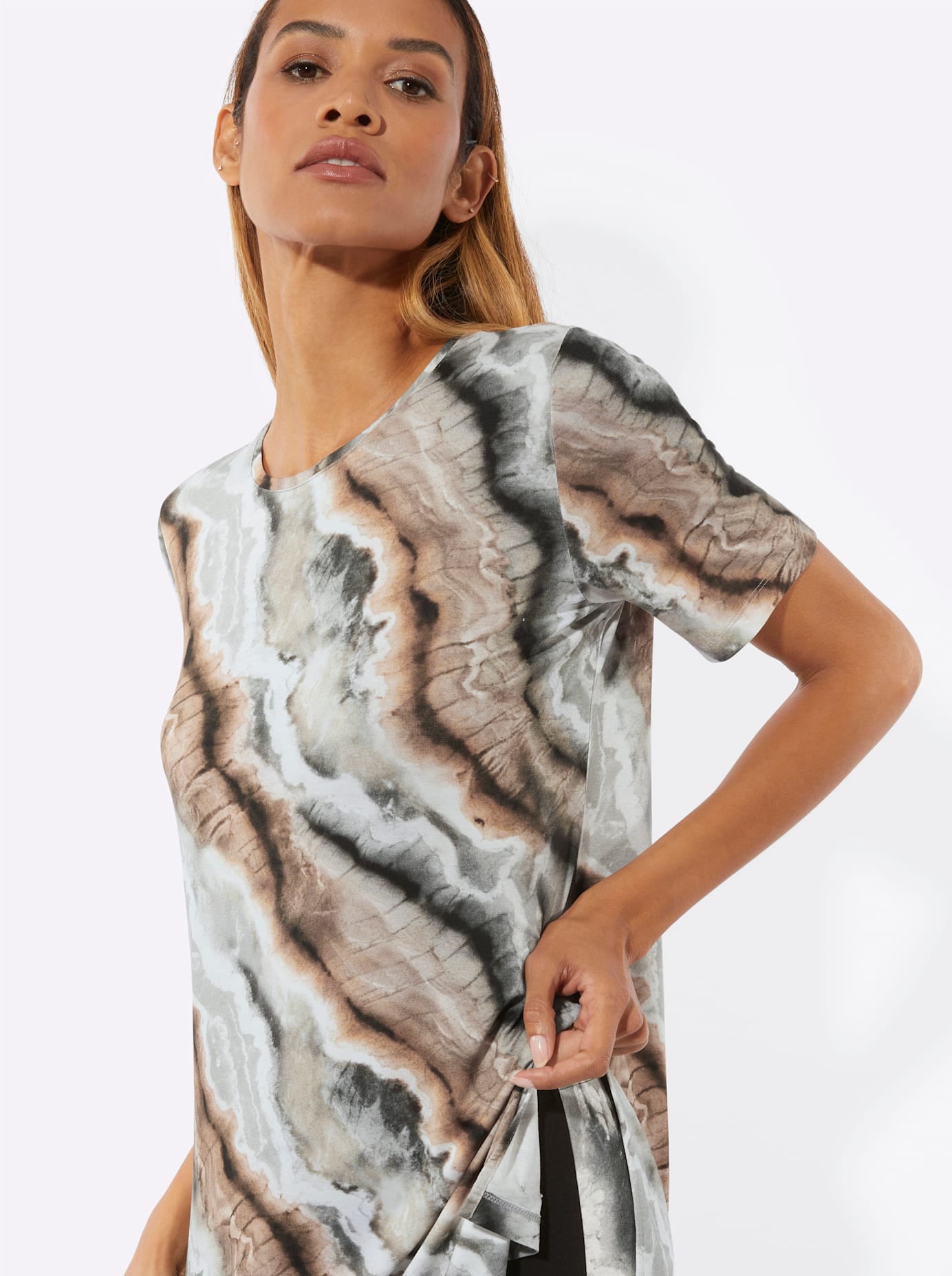 feel good Rundhalsshirt »Longshirt« 1 tlg.