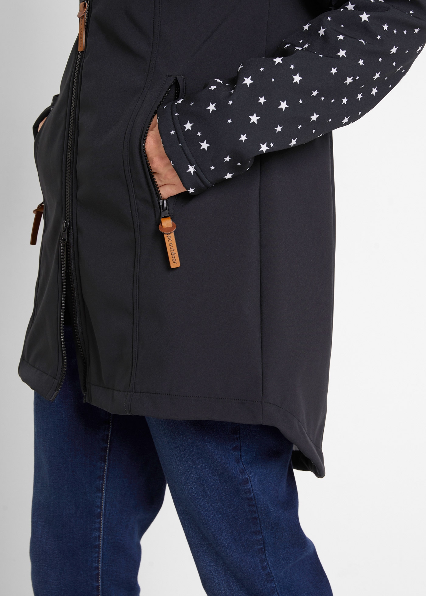 bonprix Veste softshell mit Kapuze