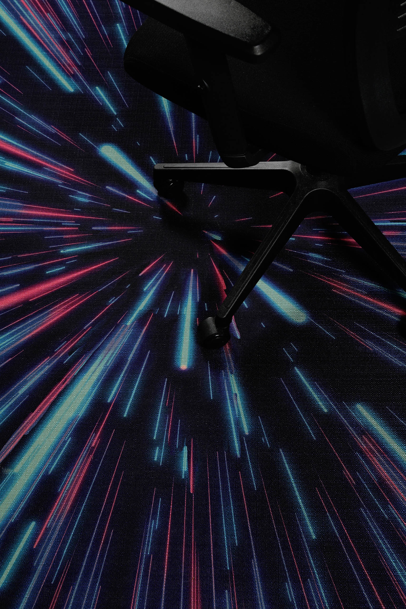 Wecon home Teppich »Neon Horizon« rechteckig 5 mm Höhe Gamer Teppich, gewebt, futuristisch, robust, Gaming Room, rutschfest