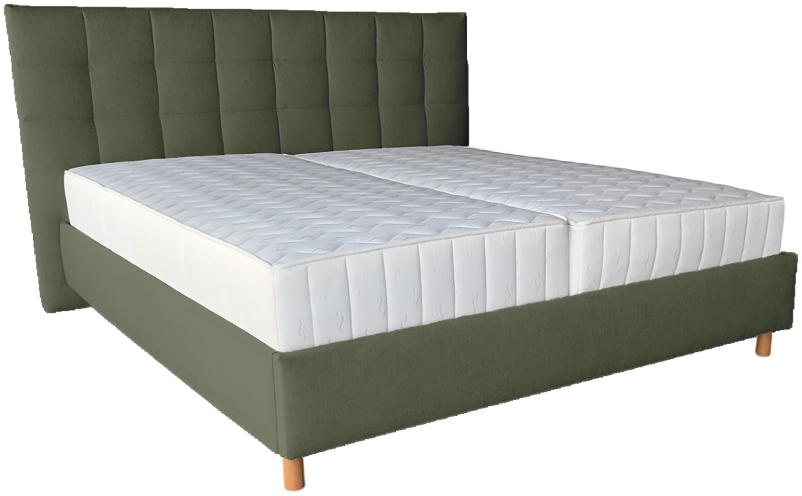 COLLECTION AB Polsterbett »CLASSIC Scandi erhältlich in der Breite 180x200cm« 3 Varianten: Rahmen, Rahmen + Rost oder Komplett-Set mit King-Matratze