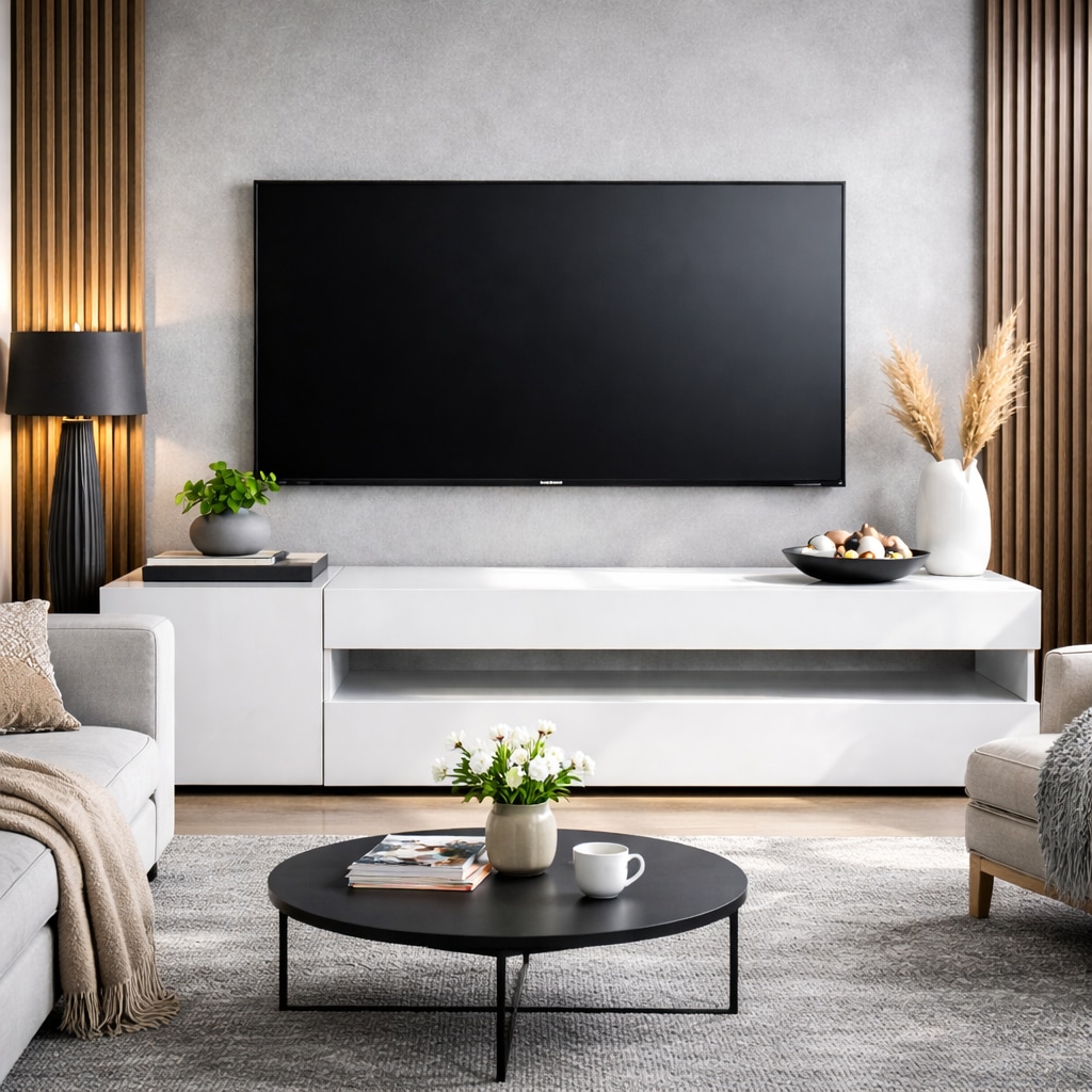 GOODproduct Table basse »LORENZO 1, TV-Board, TV-Kommode, TV-Schrank, TV-Unterschrank, TV-Möbel« Modernes lackiertes Hochglanz TV-Board, grifflos, Breite 155 cm