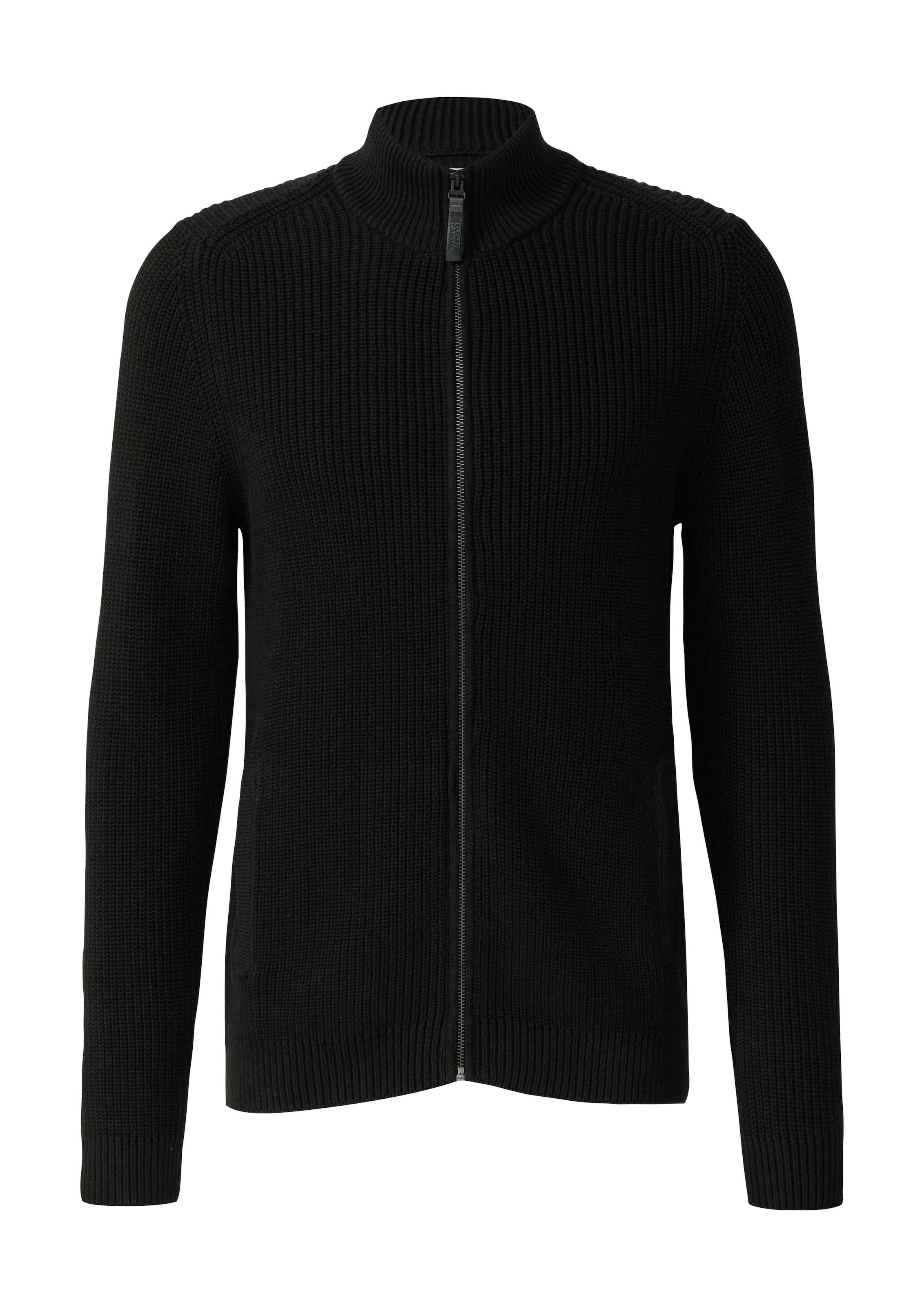 s.Oliver Strickjacke mit Stehkragen und Reissverschluss