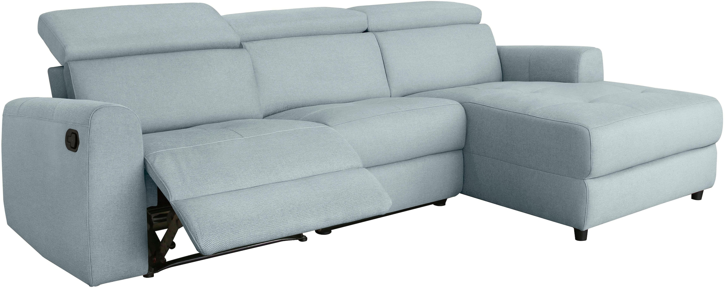 Home affaire Canapé d'angle »Sentrano, L-Form,« 275 cm, man. o. elektr. Relaxfunktion und USB/Kopfverstellung