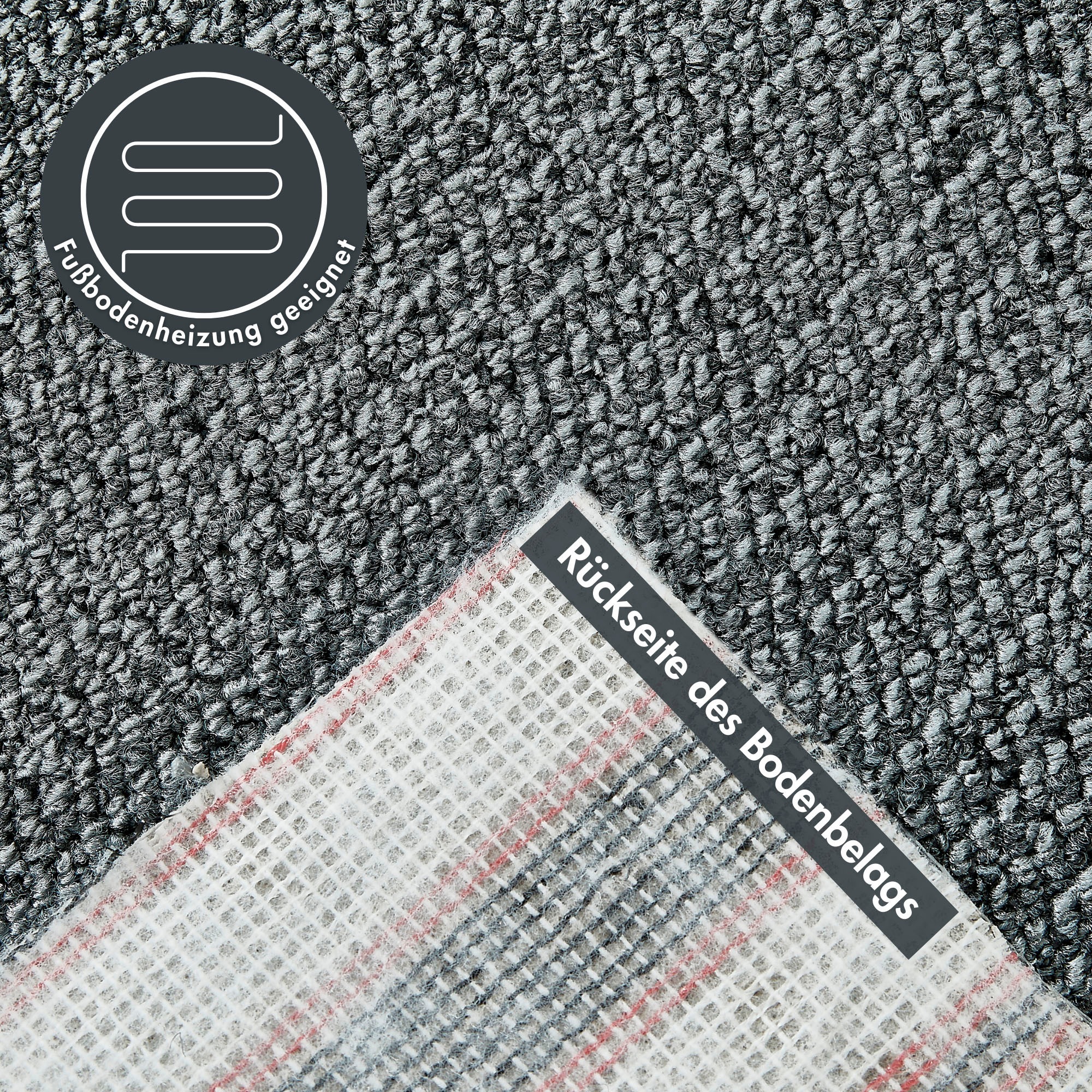 Andiamo Teppichboden »Tulsa, Schlinge, Made in Belgium« rechteckig 6 mm Höhe meliert, Breite 400 cm oder 500 cm, strapazierfähig & pflegeleicht