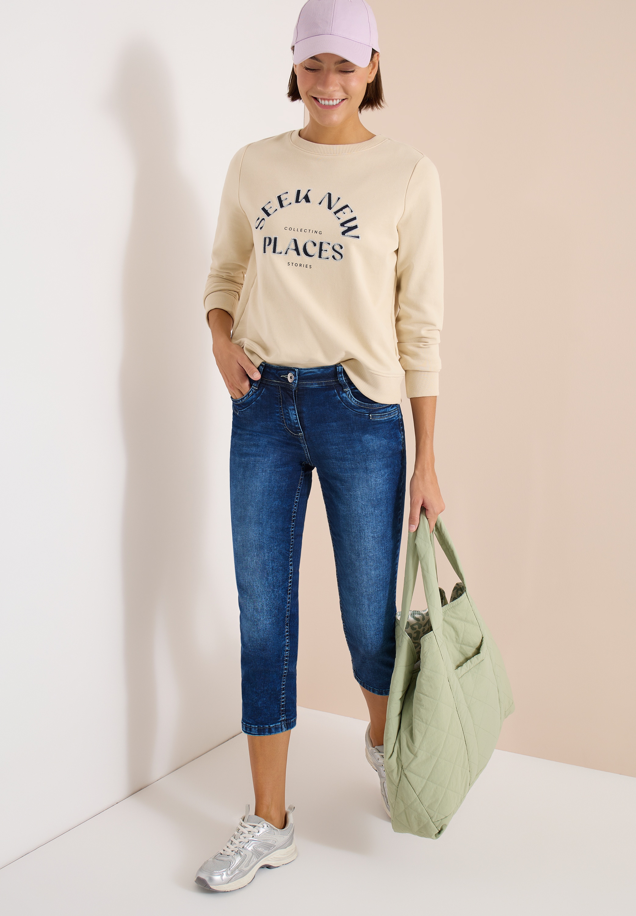 Cecil Jeans 3/4 »Style Scarlett« jeans slim leg avec stretch