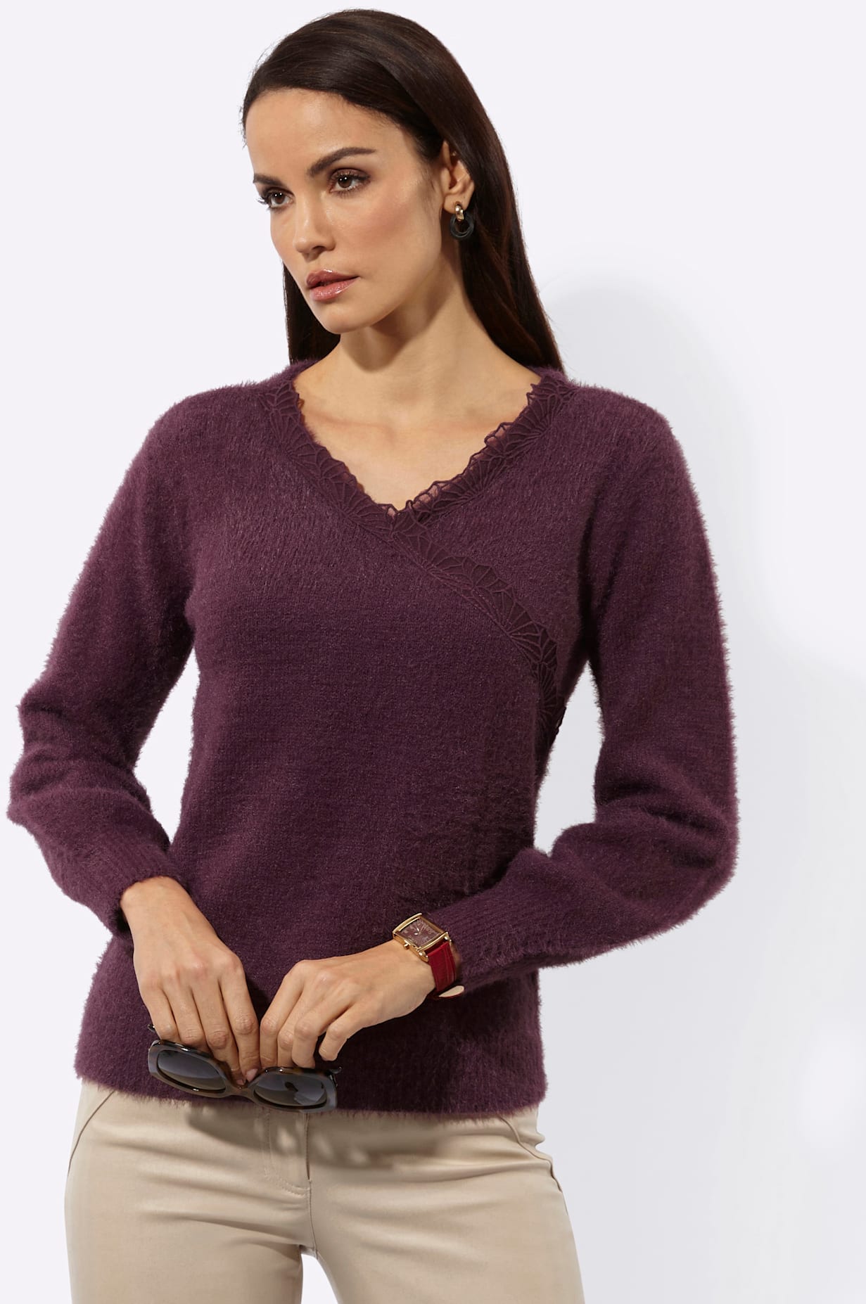 creation L Pull col V »Lyocell-Mix-Pullover«