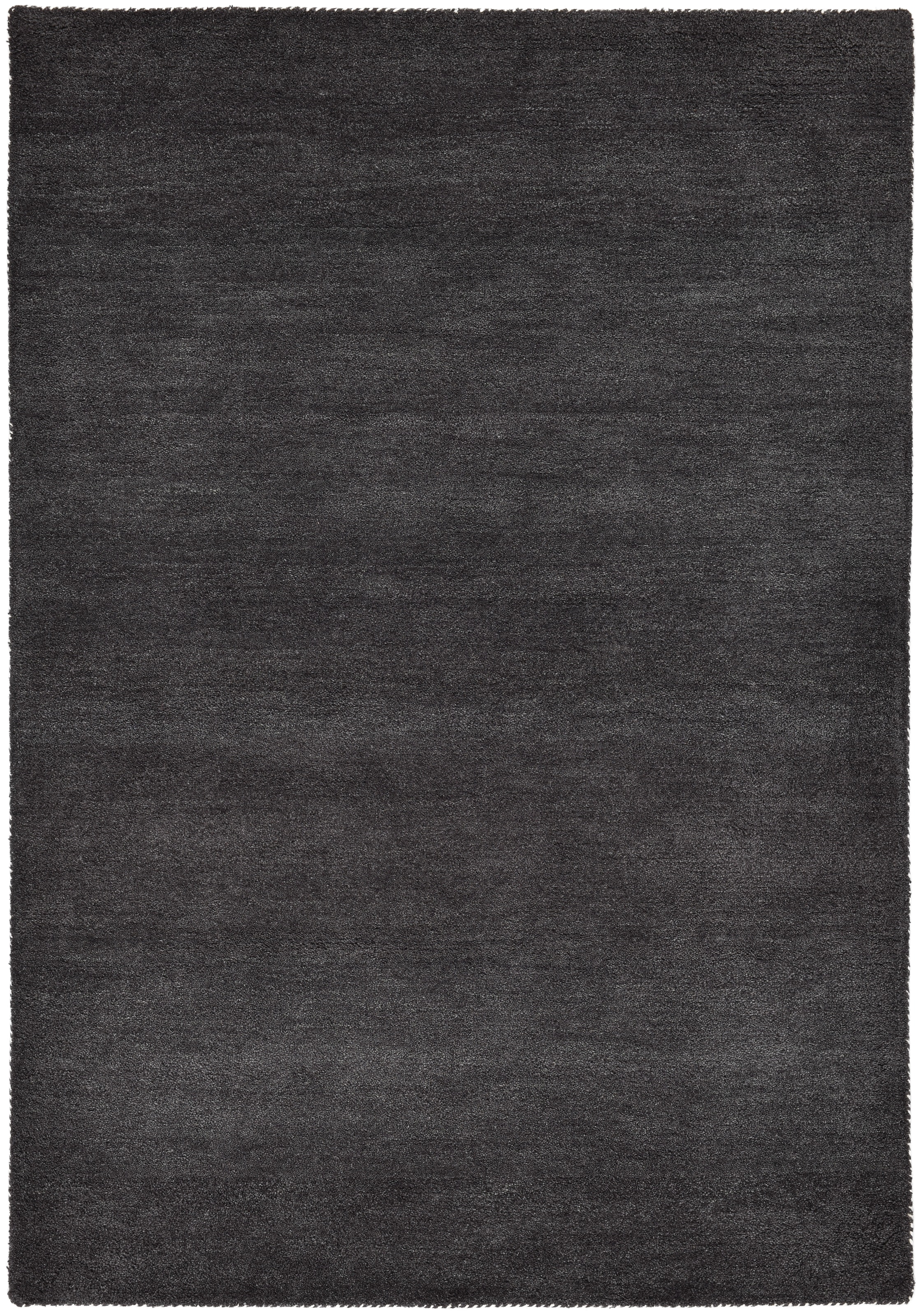 THEKO Wollteppich »Gabbeh Uni, Handgefertigt, meliert, auch als Läufer erhältlich, Wolle« rechteckig 14 mm Höhe Schlafzimmer, Wohnzimmer, Esszimmer, auch als Läufer oder rund