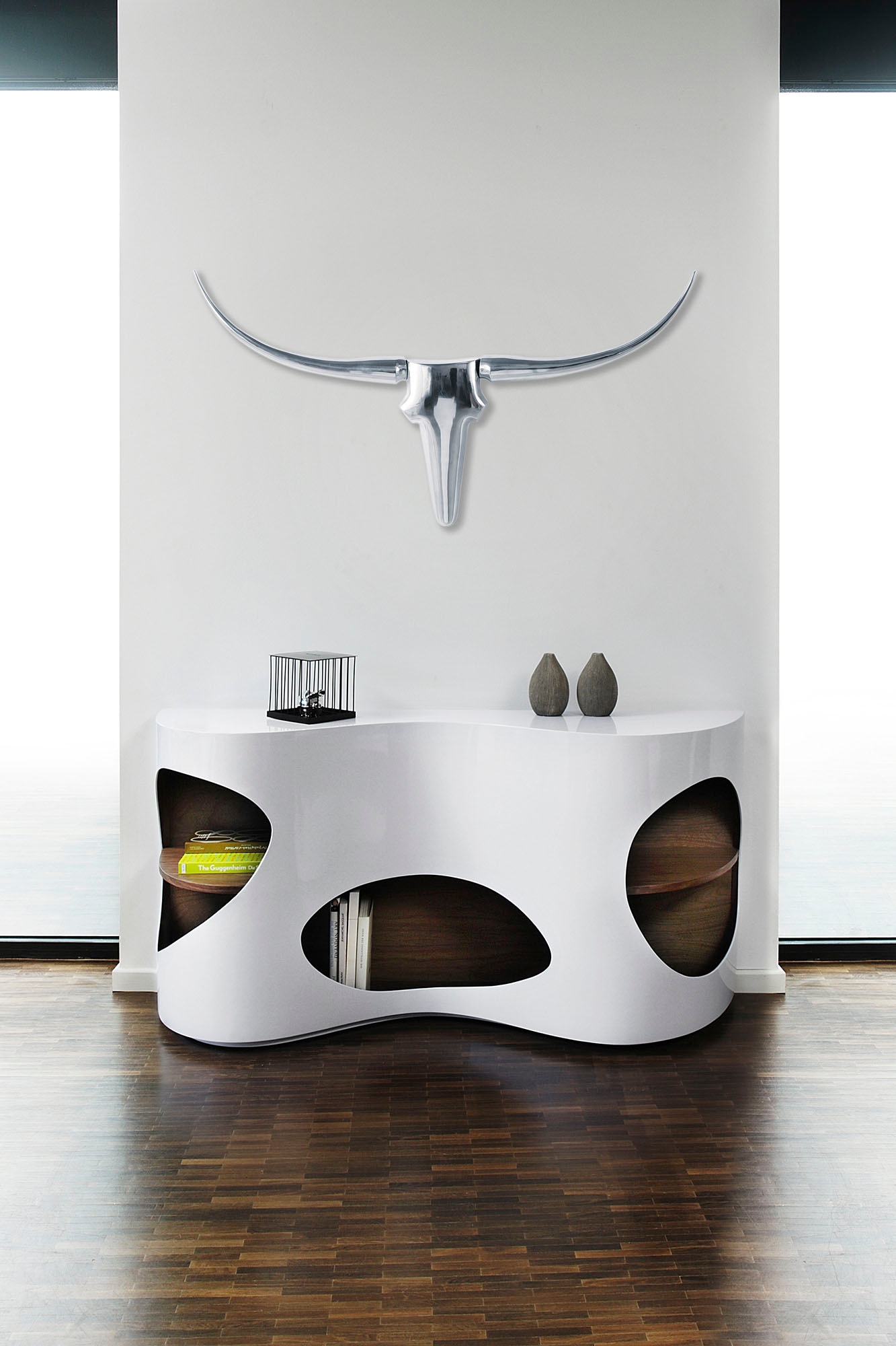 SalesFever Sideboard »Slough - Designer Kommode für Stauraum und Stil« Kommode, Made in Germany, Anrichte in moderner Form, Breite 150 cm