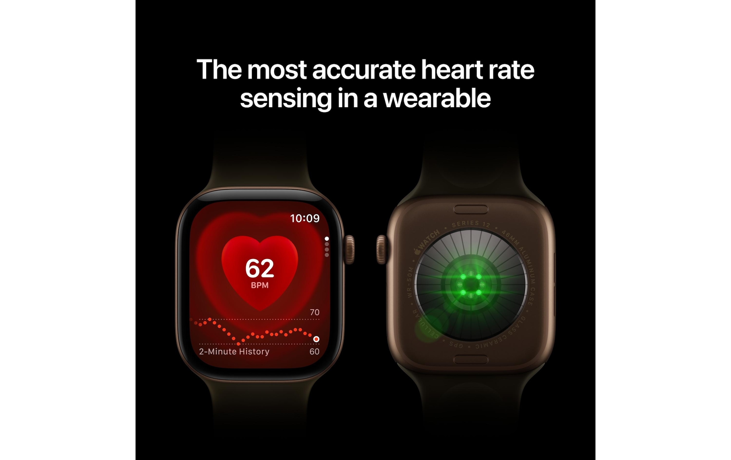 Apple Smartwatch »Apple Watch S12 CEL Ceramic, Sportband «(42/ 1,65 ″)