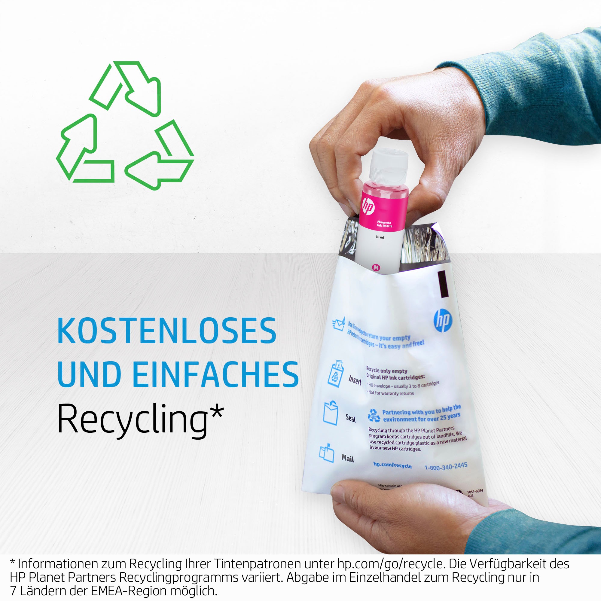 HP Encre de recharge »31 Cyan Original Tintenflasche, 70 ml« für HP 1 cuis tlg.