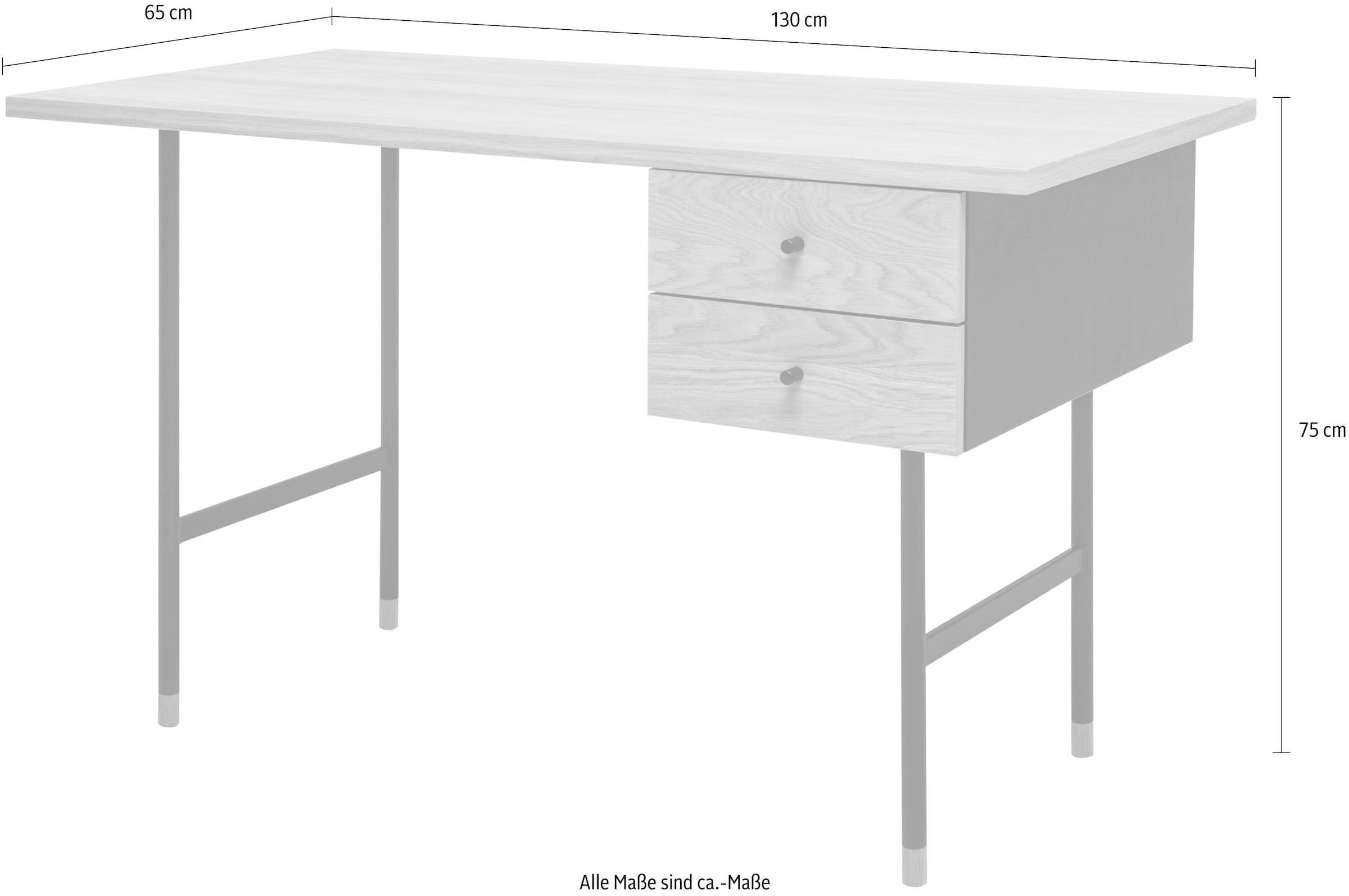 Woodman Bureau »Jugend« Schubladen mit Soft-Close-Funktion, Beine aus Metall, FSC®