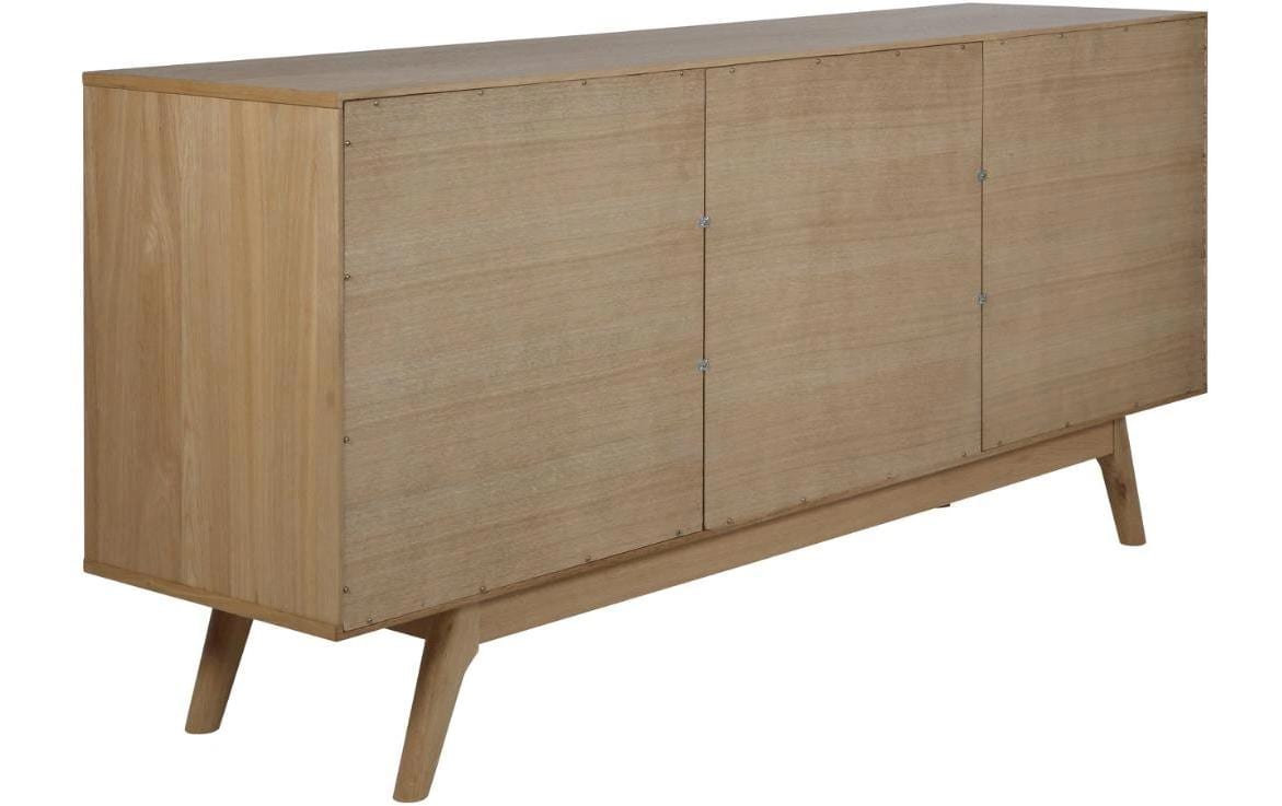 AC Design Sideboard »Marte« Anrichte, Eiche/Furnier, 2 Schiebetüren, 4 Schubladen, Breite 180 cm