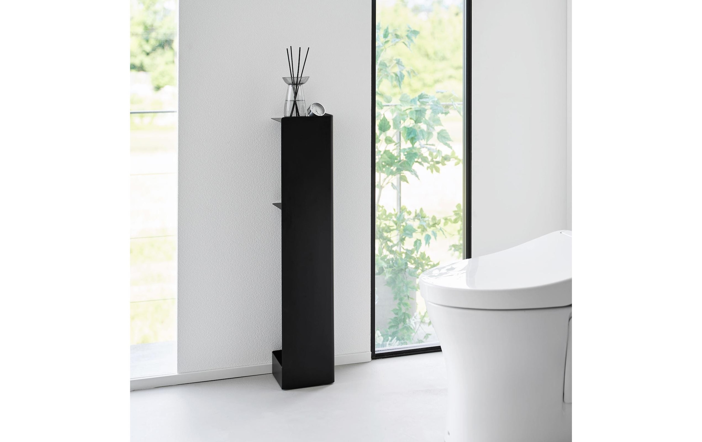 Yamazaki Toilettenpapierhalter »Tower mit Rollen 16 x 80.5 cm«