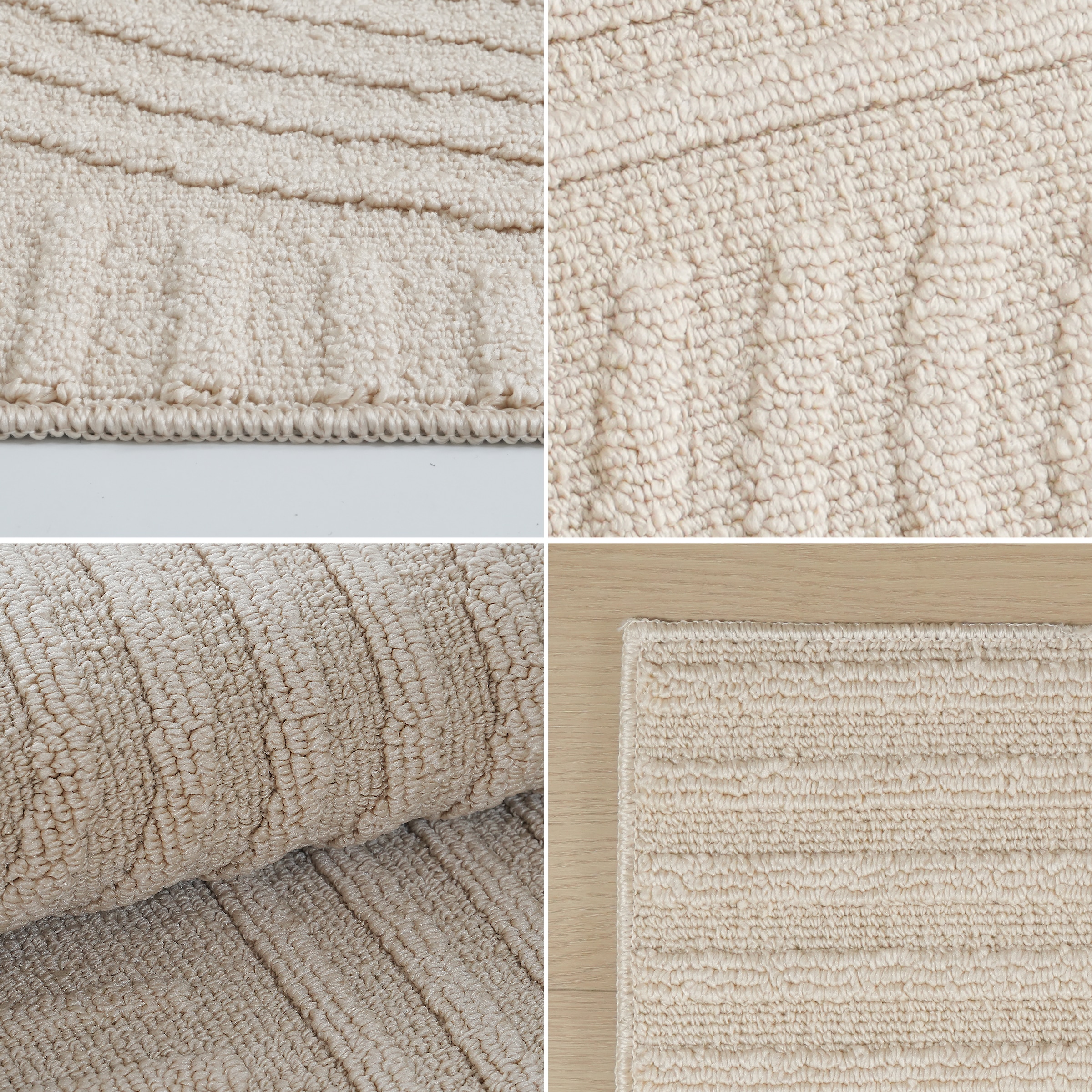 GOODproduct Tapis »Jola, In- und Outdoor geeignet, Hoch-Tief-Design, Scandi« Rectangulaire 9 mm Höhe Hoch-Tief-Struktur, Zen, Wetterfest & UV-beständig, Balkon, Camping