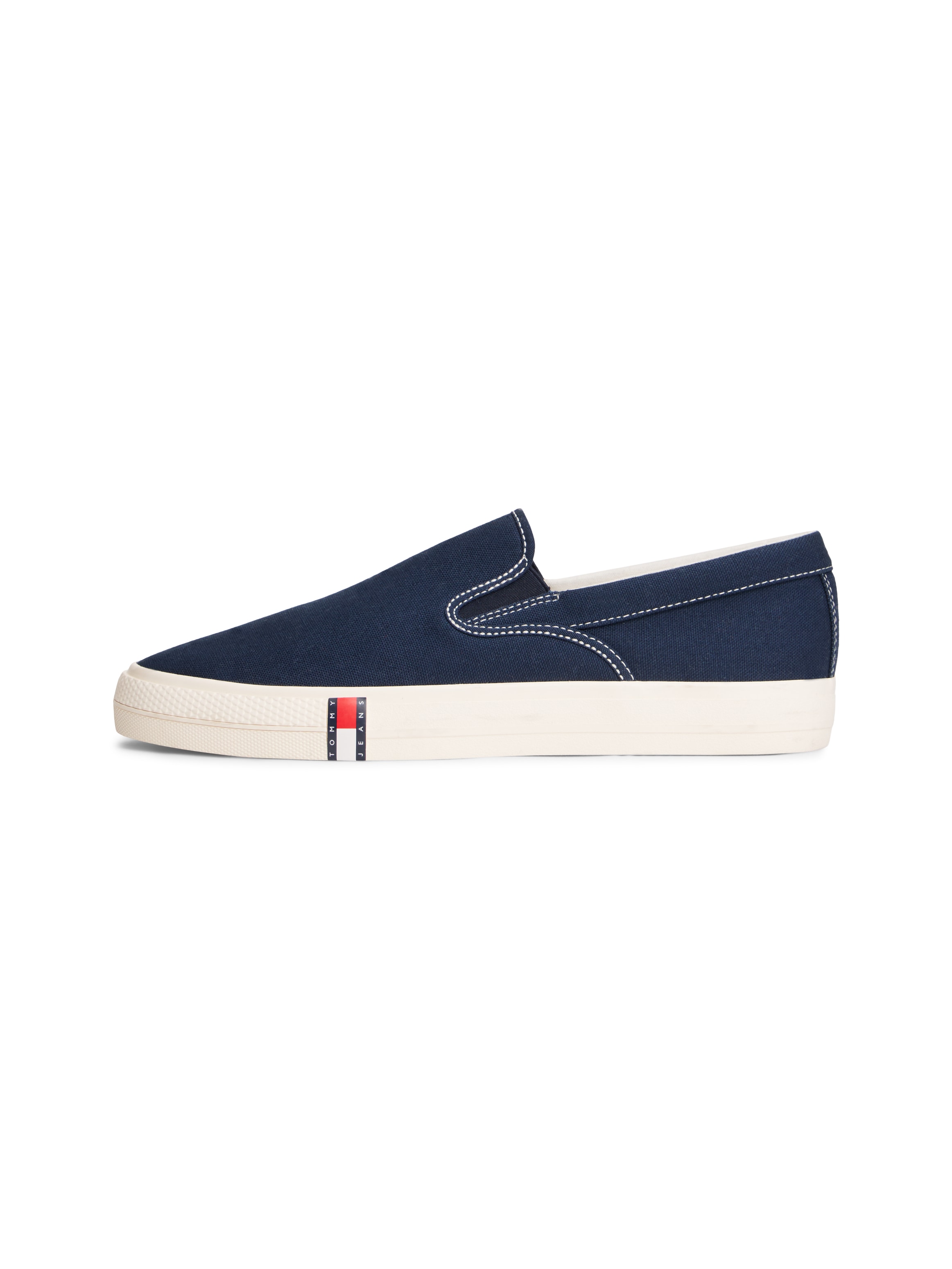 Tommy Jeans Slipper »ARCHIVE VULC. Y2K  SLIP ON«  Chaussure de loisirs, chaussure basse, mocassin avec empiècements stretch des deux côtés