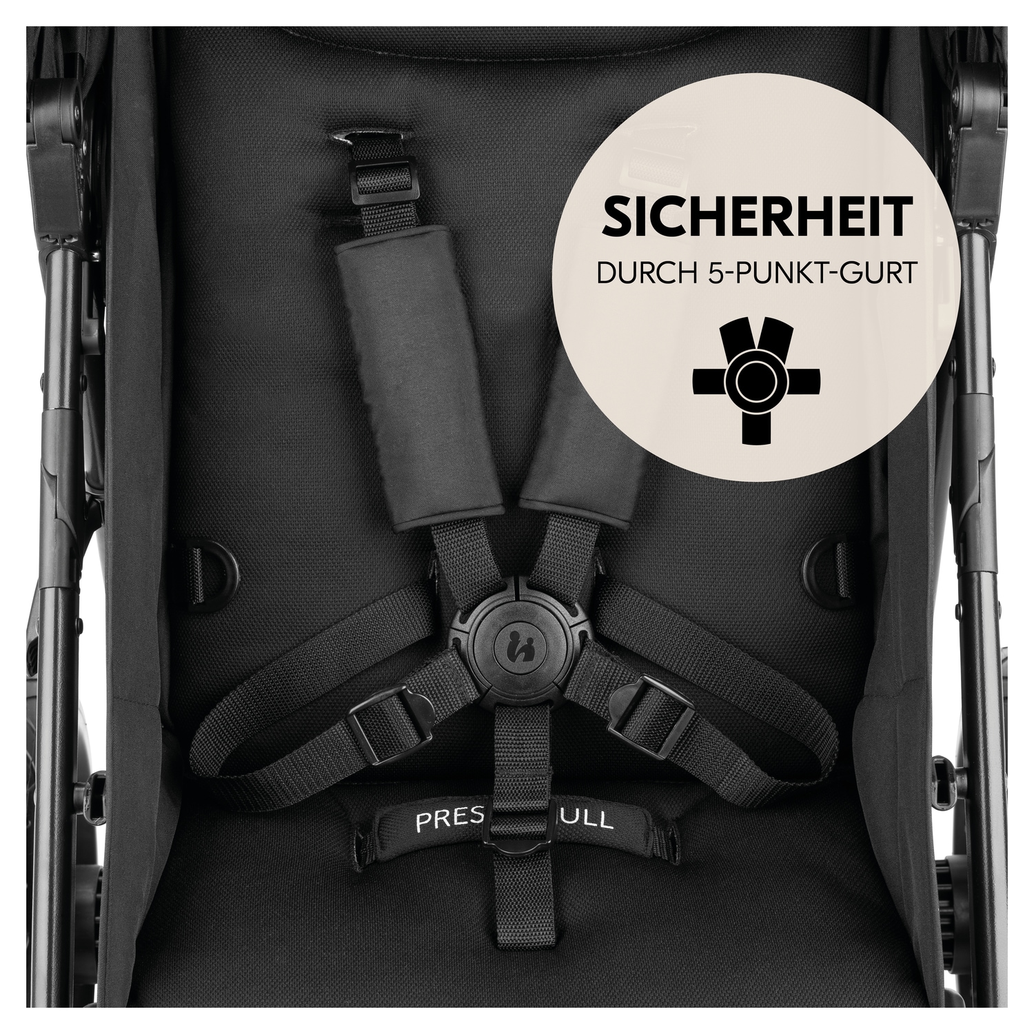 Hauck Kinder-Buggy »Dreiradbuggy, Rapid 3 Air, black« 22 kg mit schwenk/feststellbarem Vorderrad; Lufträder; bis 22 kg belastbar